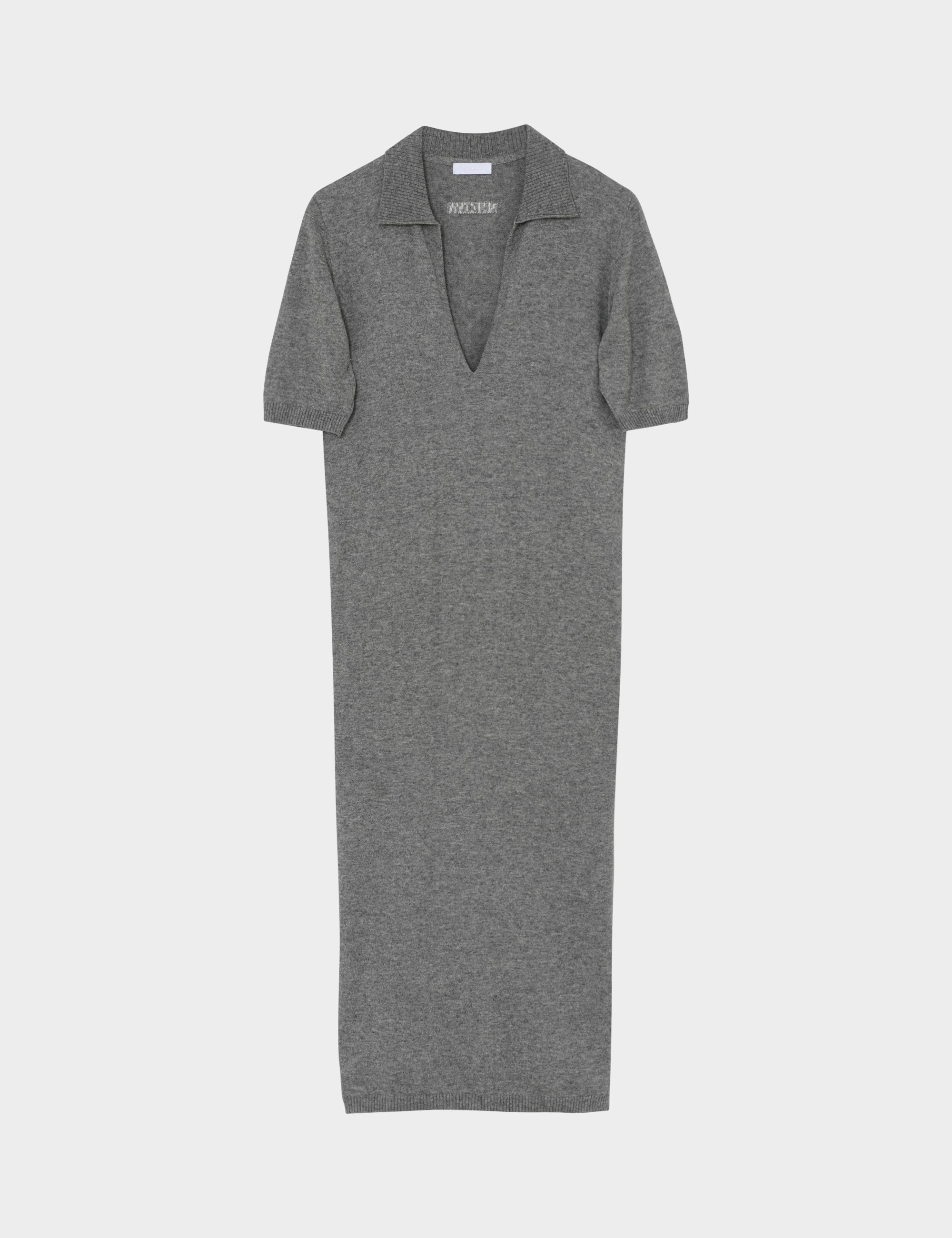 2NDDAY 2ND Paula - Soft Wool Blend Dress 420129 Light Grey Melange