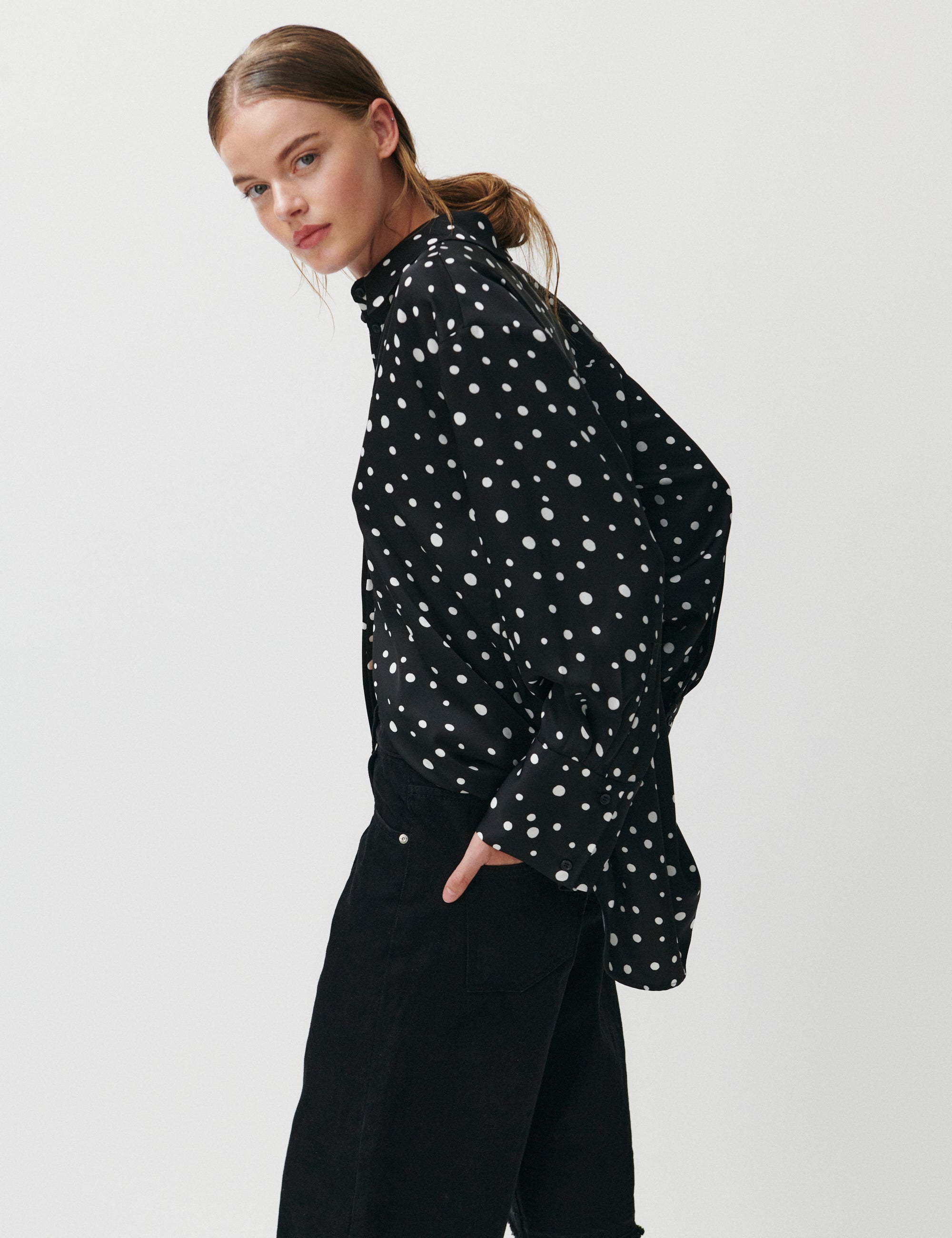 2NDDAY 2ND Plaras - Heavy Satin Tops & T-Shirts 420155 White Polka Dot