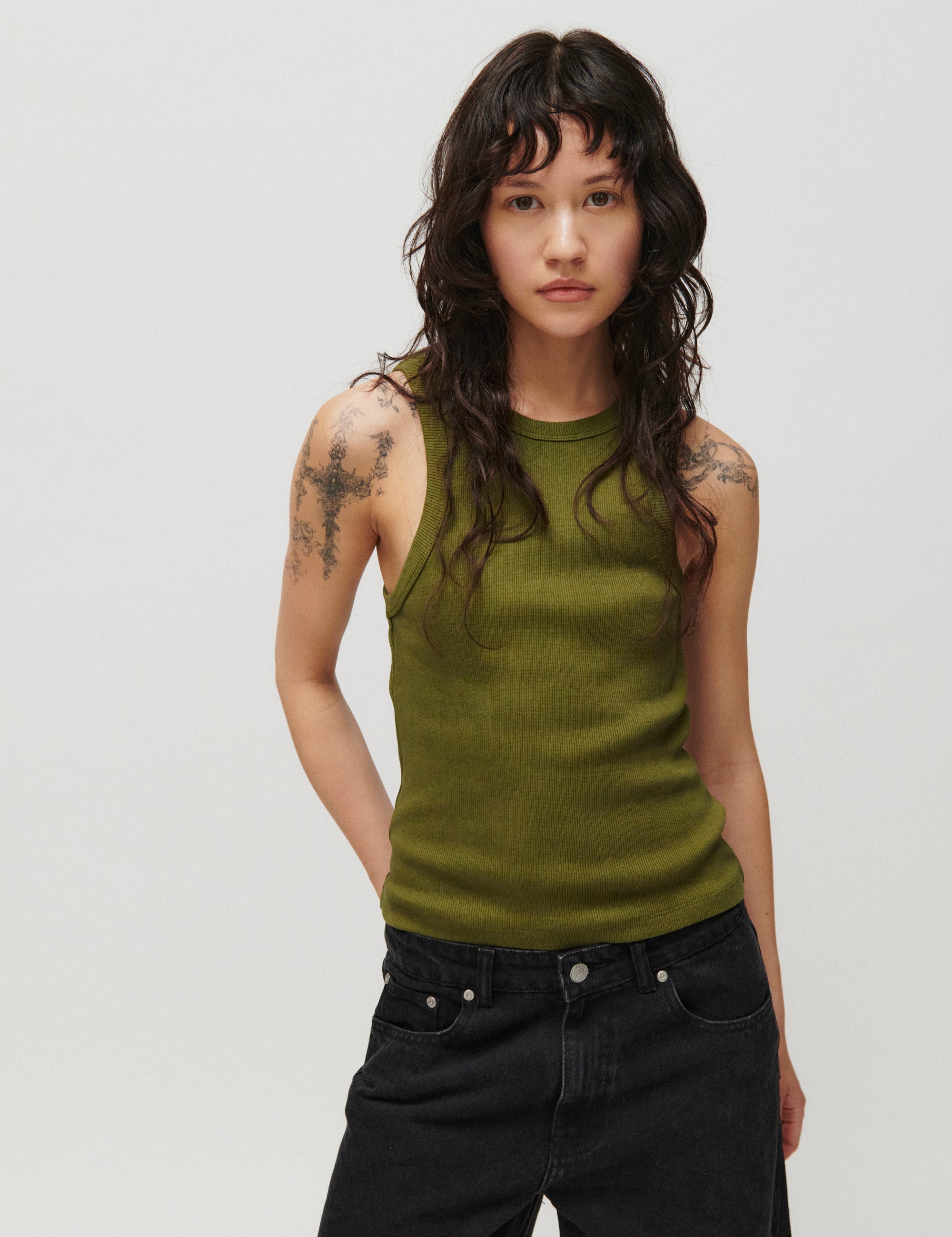 2NDDAY 2ND Purity TT - Daily Cotton Rib - Top Top 180523 Winter Moss