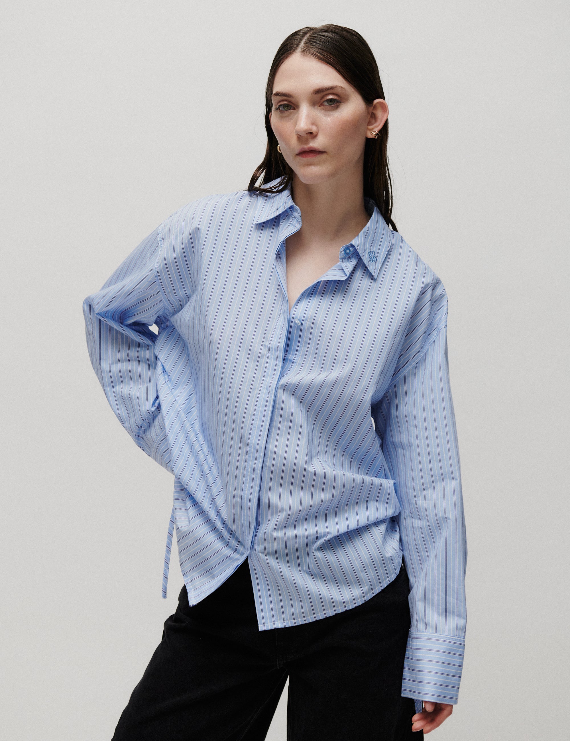 2NDDAY 2ND Renta - Fall Shirting - Shirt Shirt 420159 Cash Blue Stripe