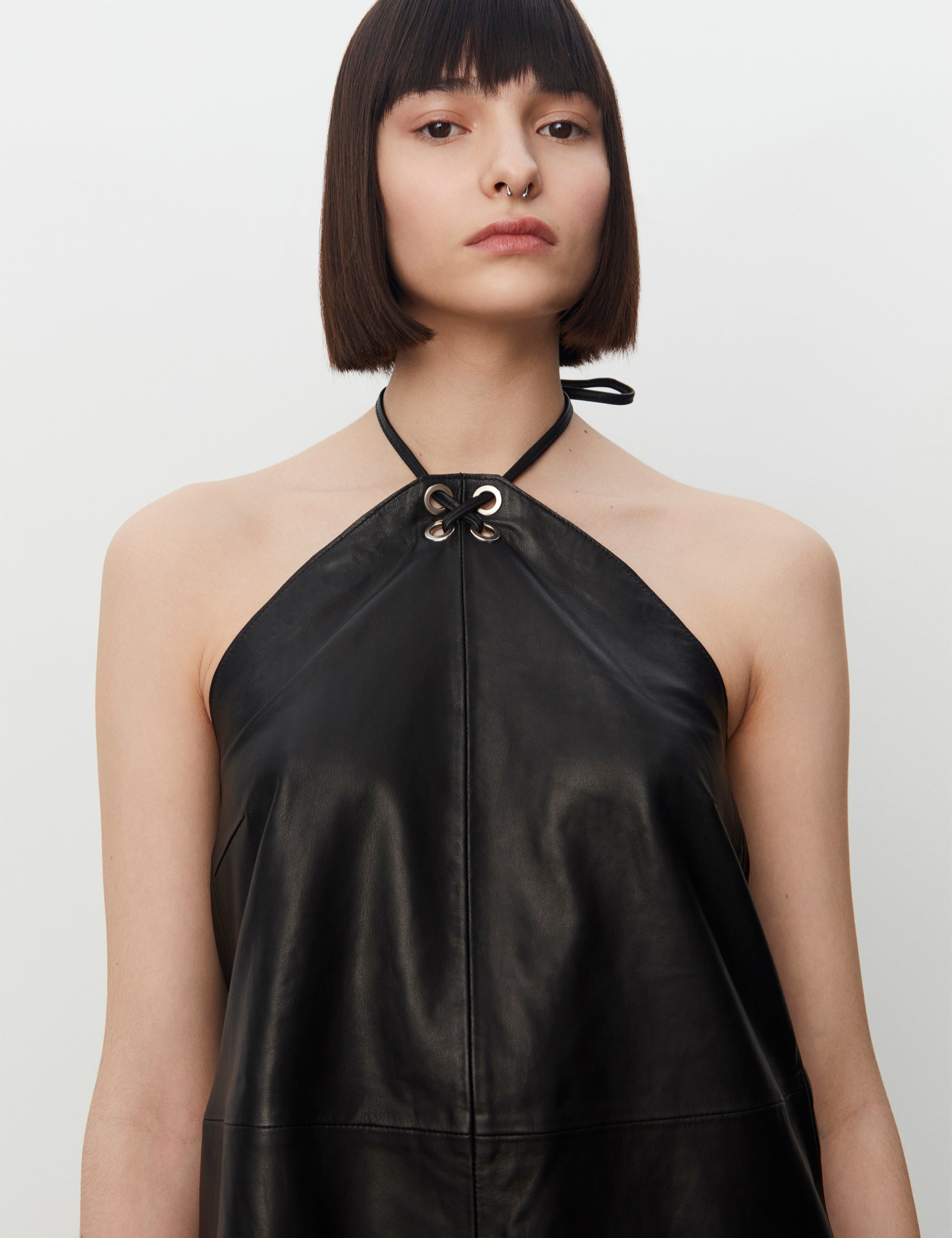 2NDDAY 2ND Rif - Daily Leather Tops & T-Shirts 194008 Meteorite (Black)