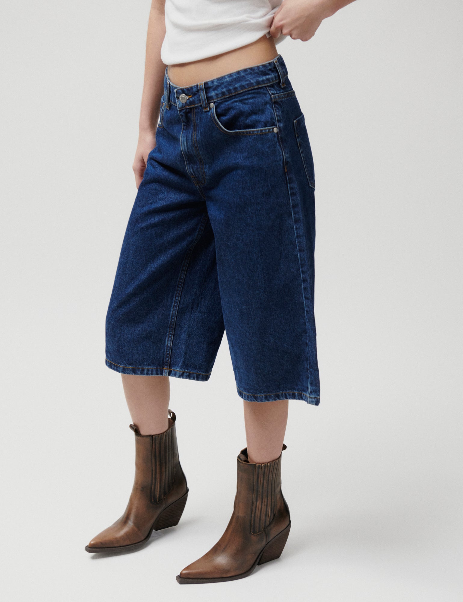 2NDDAY 2ND Rilyn - Corsica Blue Denim Shorts D021 Intense Blue