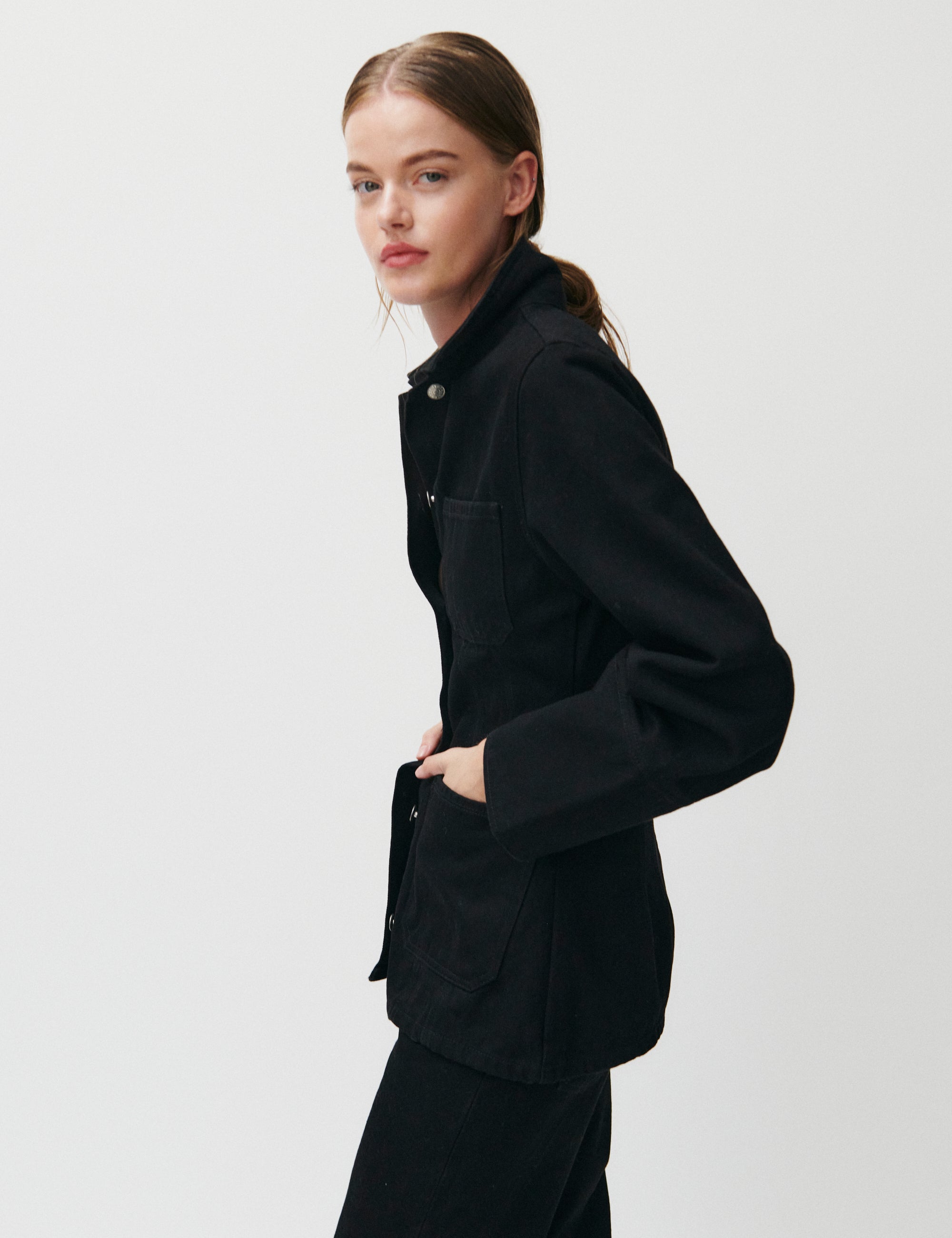 2NDDAY 2ND Rodine - Black wash Denim Jacket D003 Un Black Denim