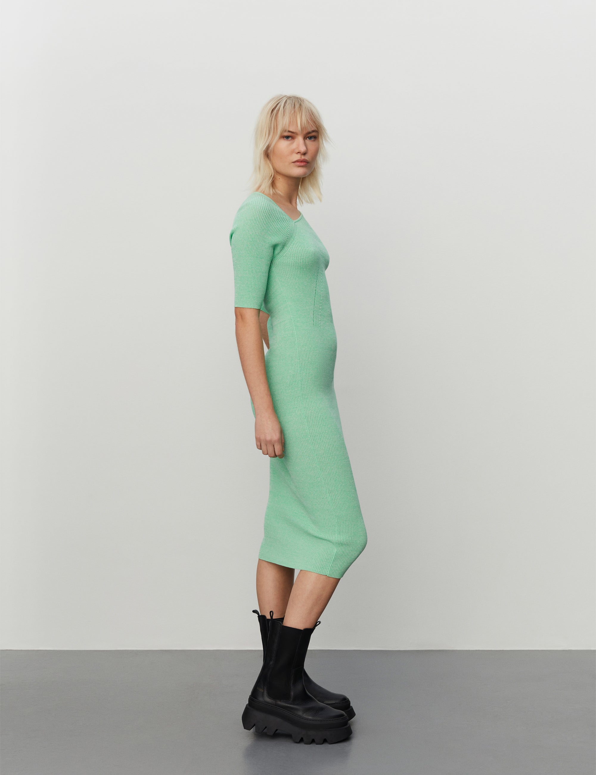 2NDDAY 2ND Rosalie Dress 420078 Ming Green Melange