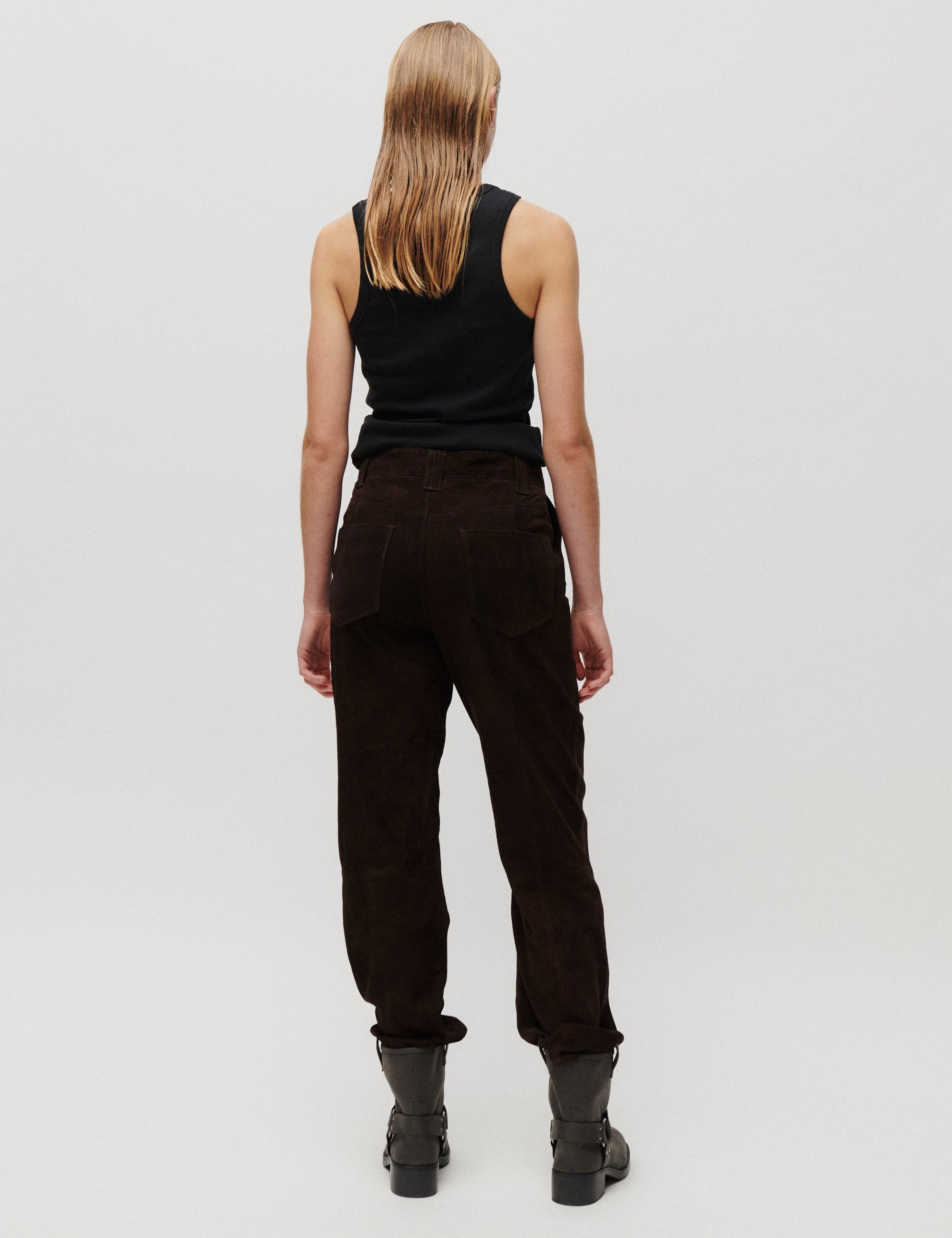 2NDDAY 2ND Toff - Suede Feel - Pants Pants 191016 JAVA