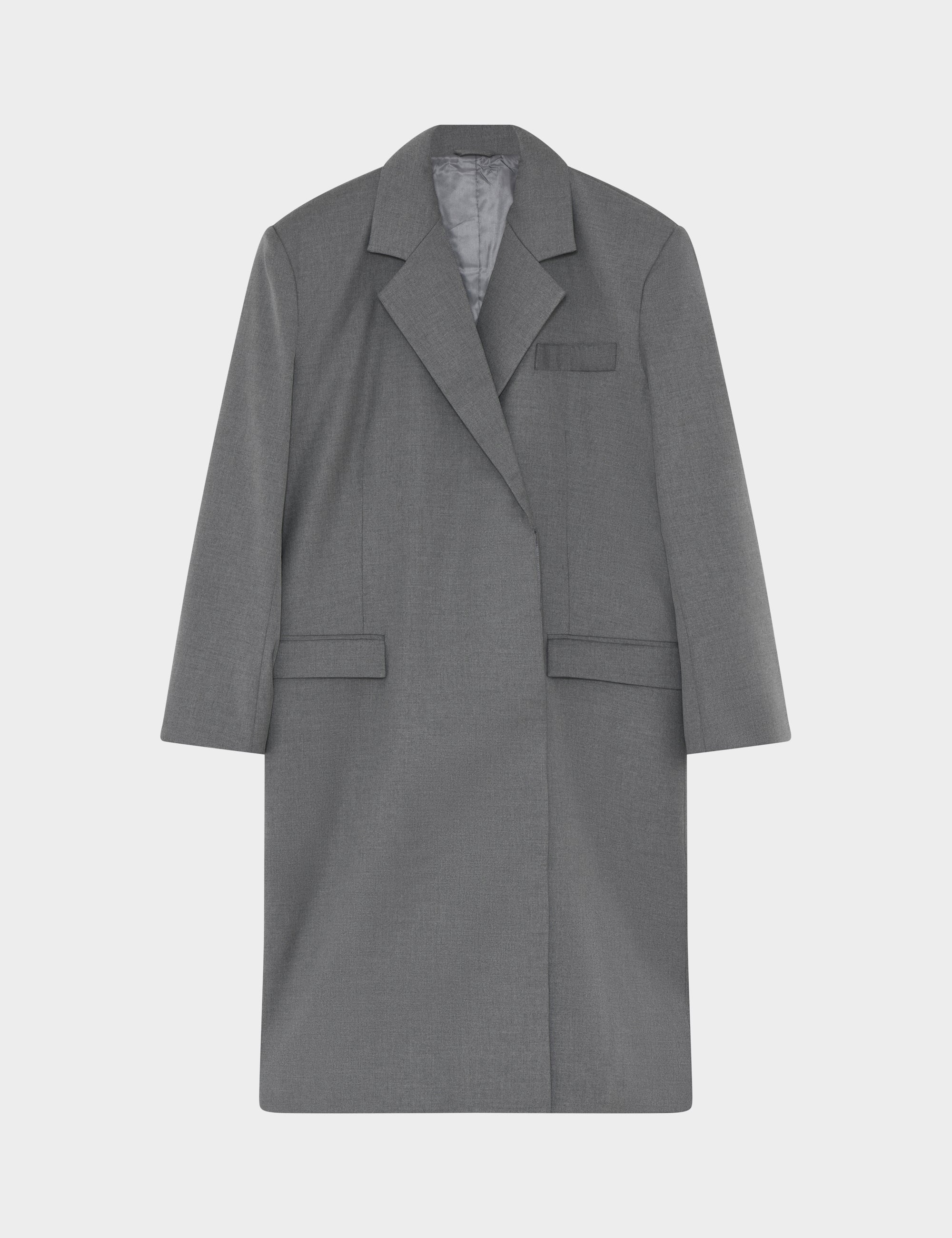 2NDDAY 2ND Toretto - Classic Tailoring Coats 420128 Dark Grey Melange