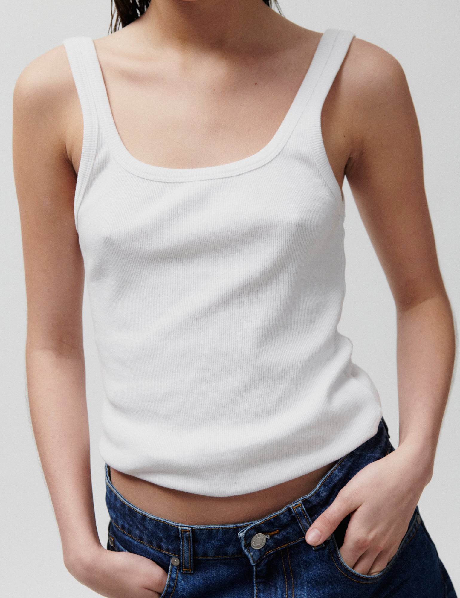 2ND Viper TT - Daily Cotton Rib - Top - Brilliant White