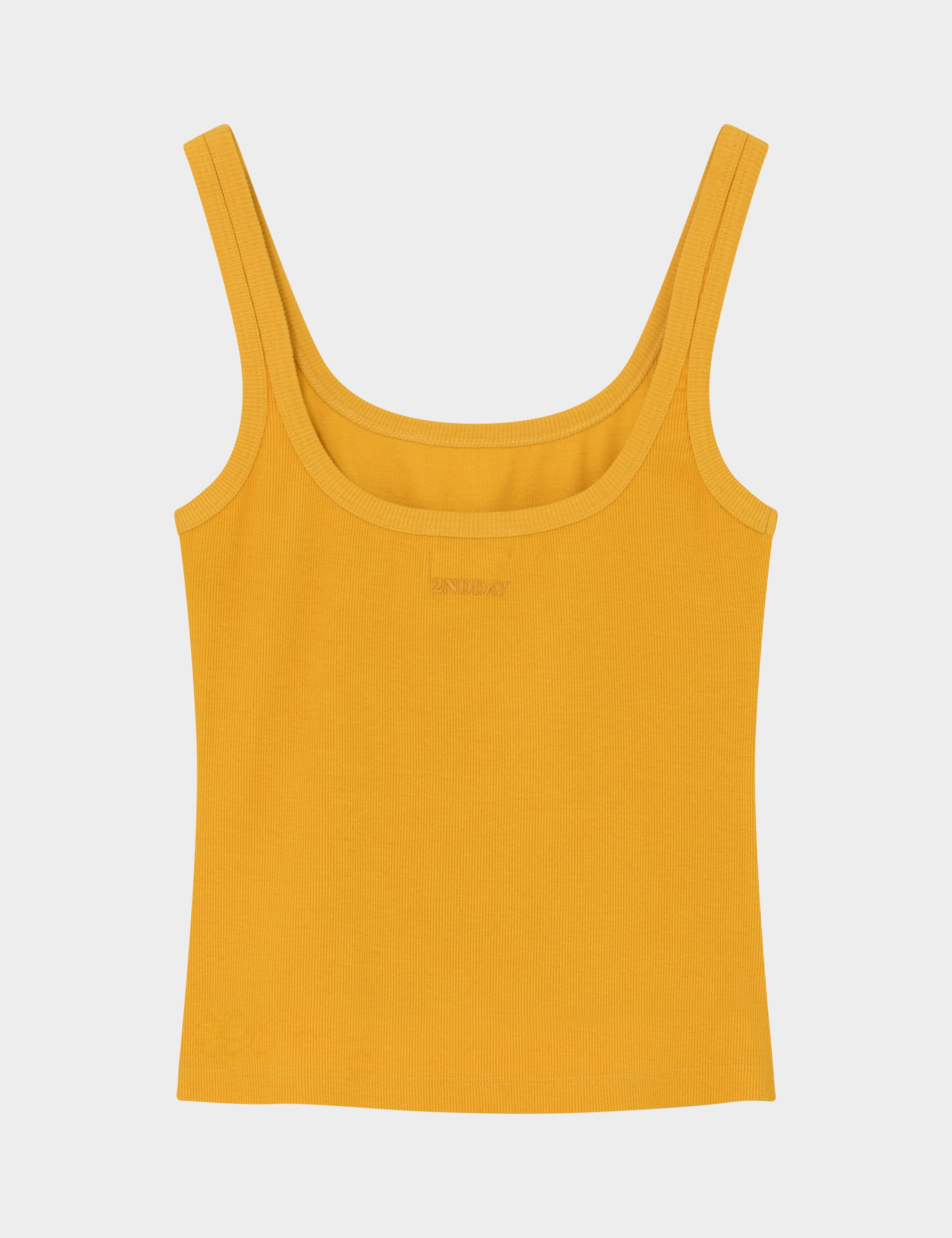 2NDDAY 2ND Viper TT - Daily Cotton Rib Tops & T-Shirts 140952 Spicy Mustard