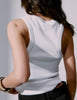 Alisson - Classic Rib - Top - Bright White