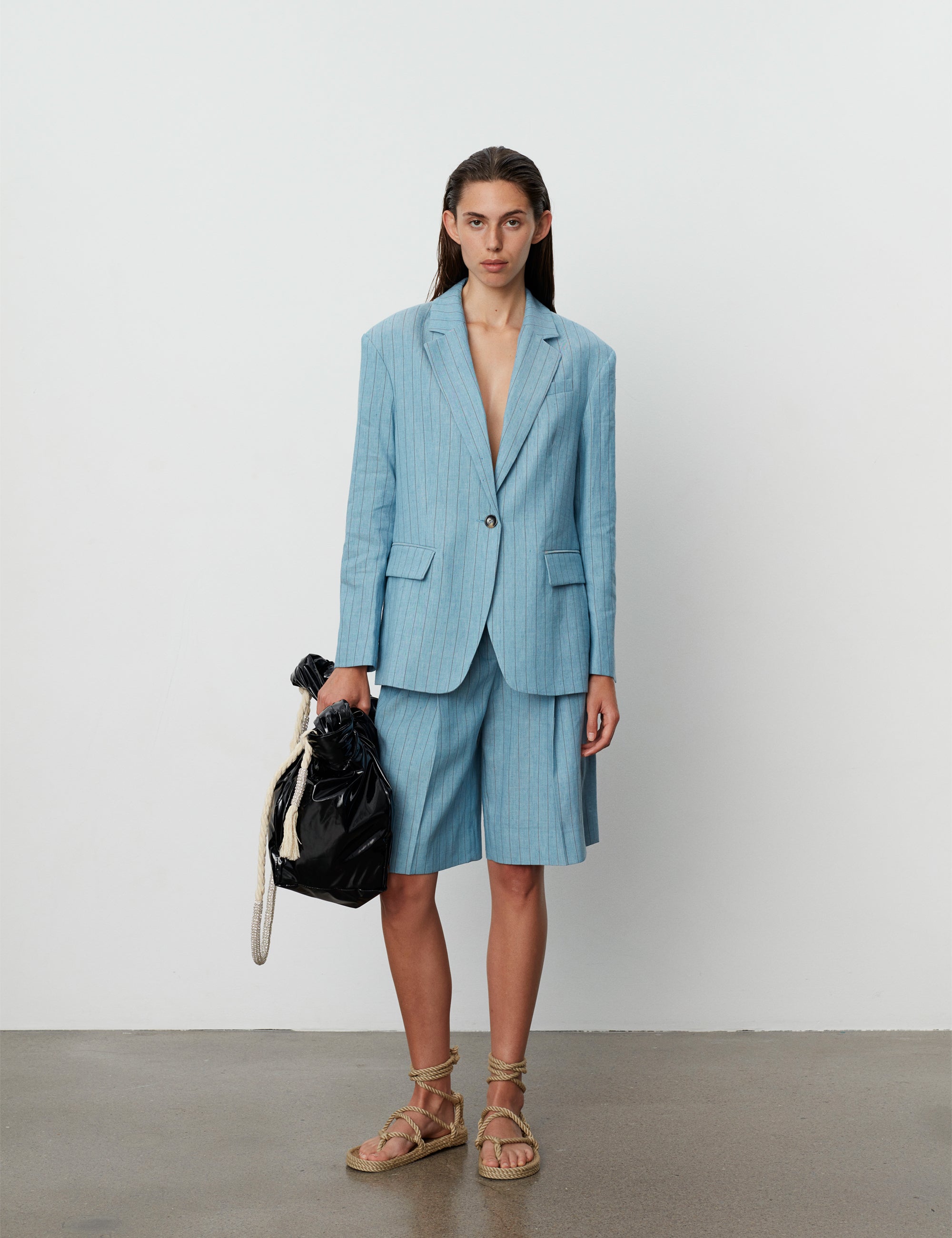 DAY Birger ét Mikkelsen Allen - Summer Pinstripe Blazer 154030 LIGHT SKY