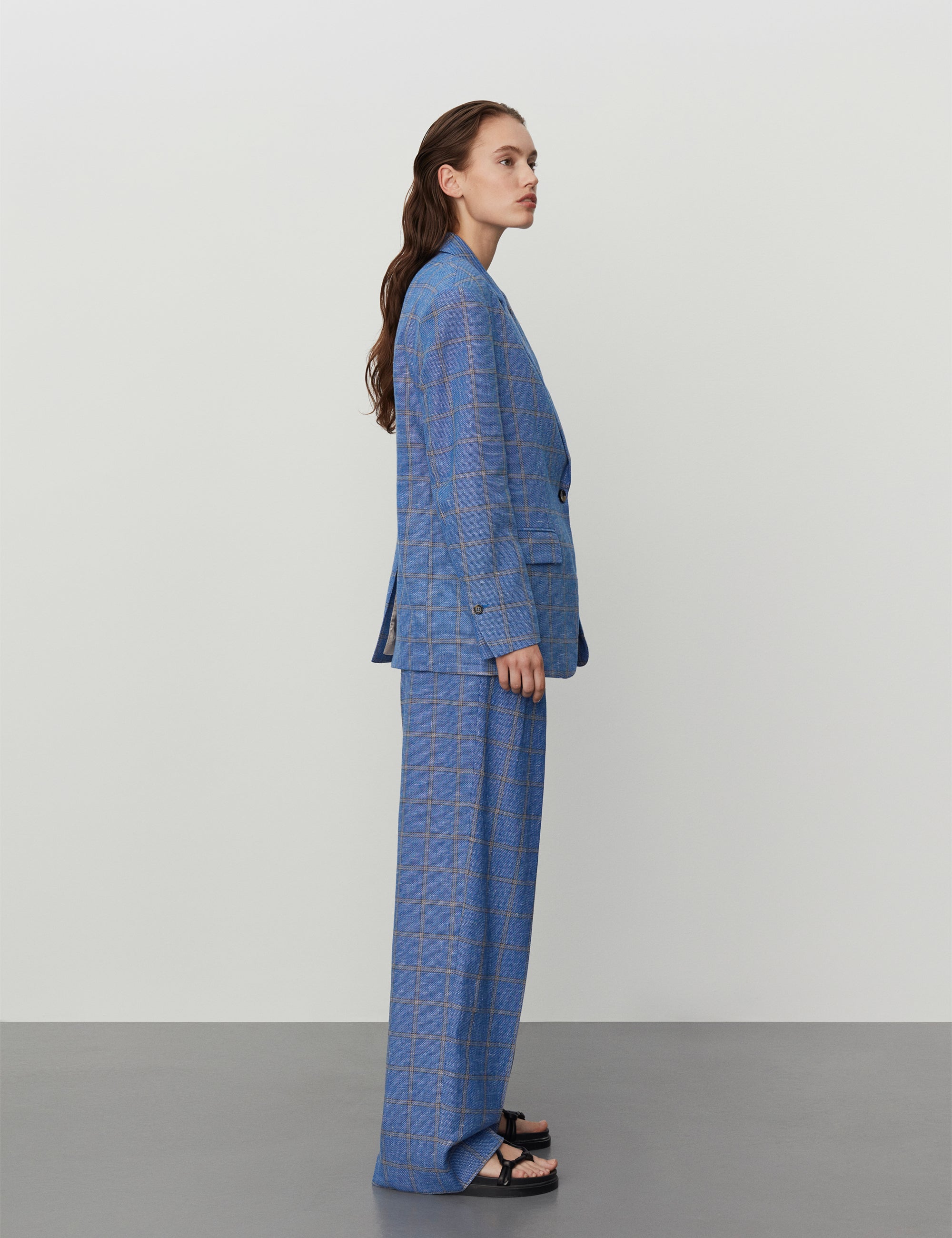 DAY Birger ét Mikkelsen Allen - Summertime Check Blazer 194045 LAPIS BLUE
