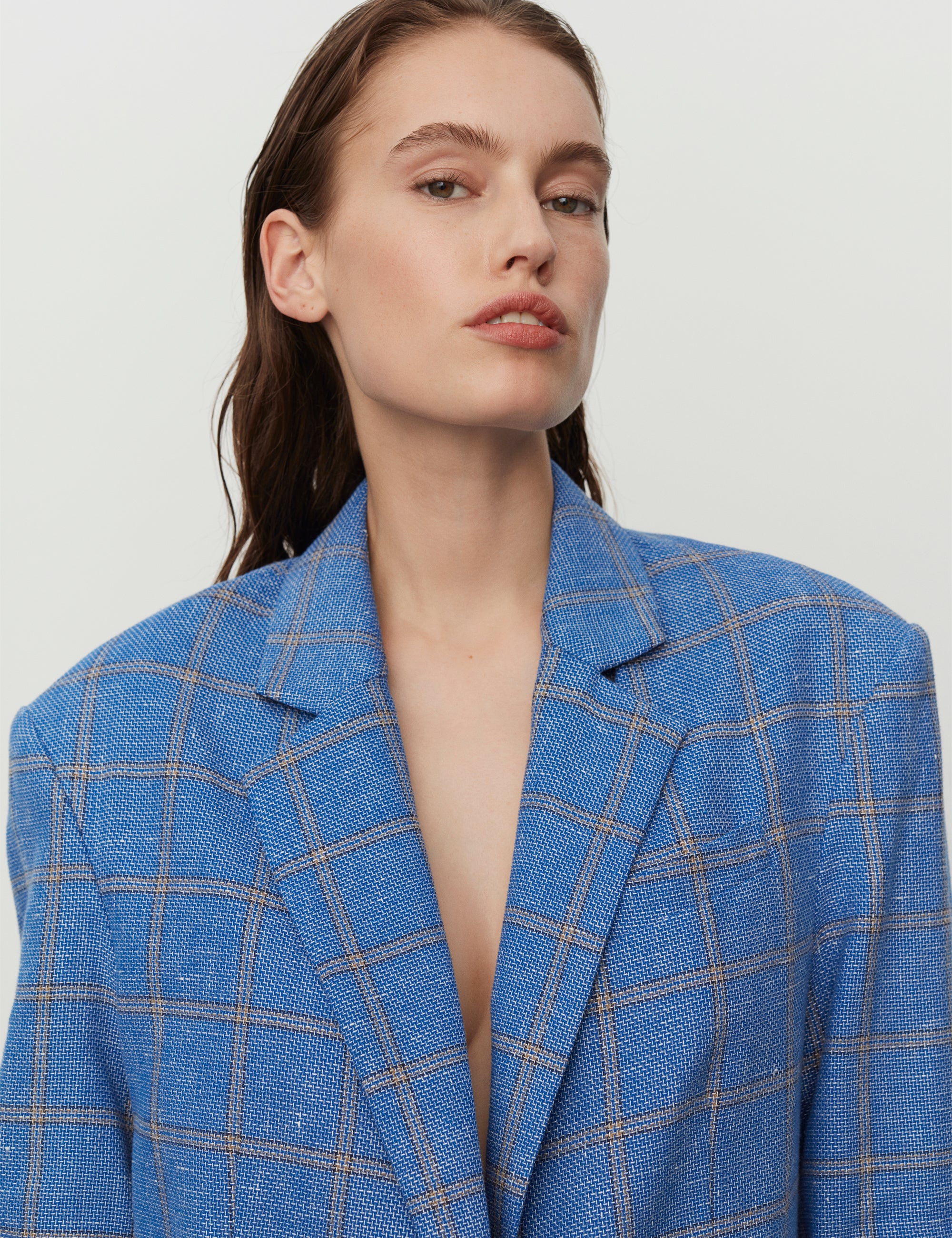 DAY Birger ét Mikkelsen Allen - Summertime Check Blazer 194045 LAPIS BLUE