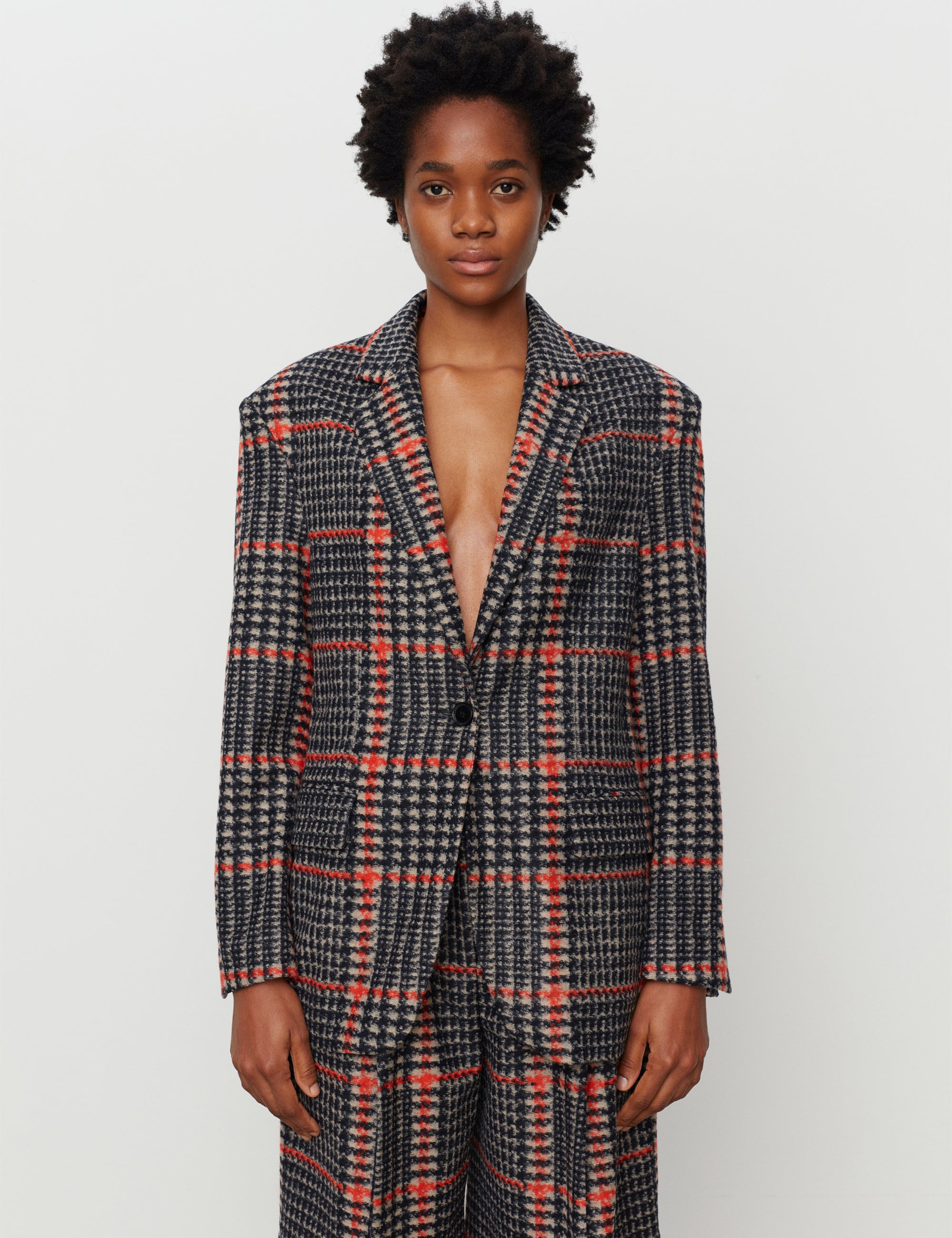 DAY Birger ét Mikkelsen Allen - Wool Check Blazer 190303 BLACK