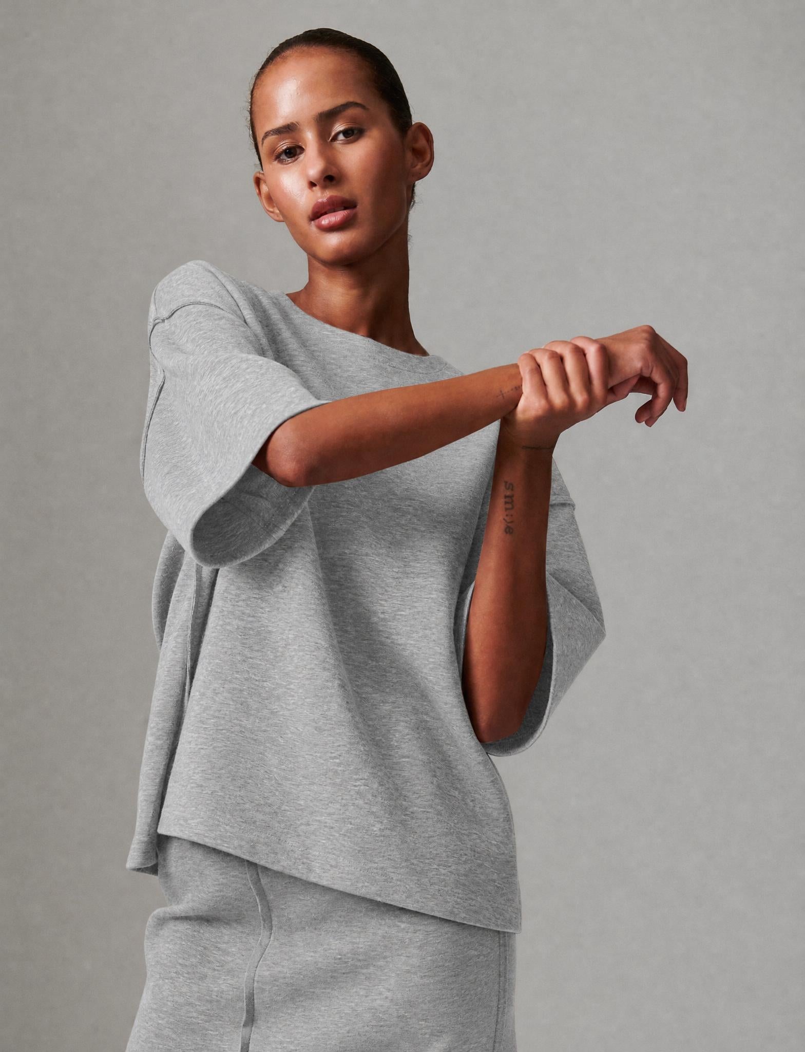 DAY Birger ét Mikkelsen Amalie - Scuba - Top Top 500036 Light Grey Melange