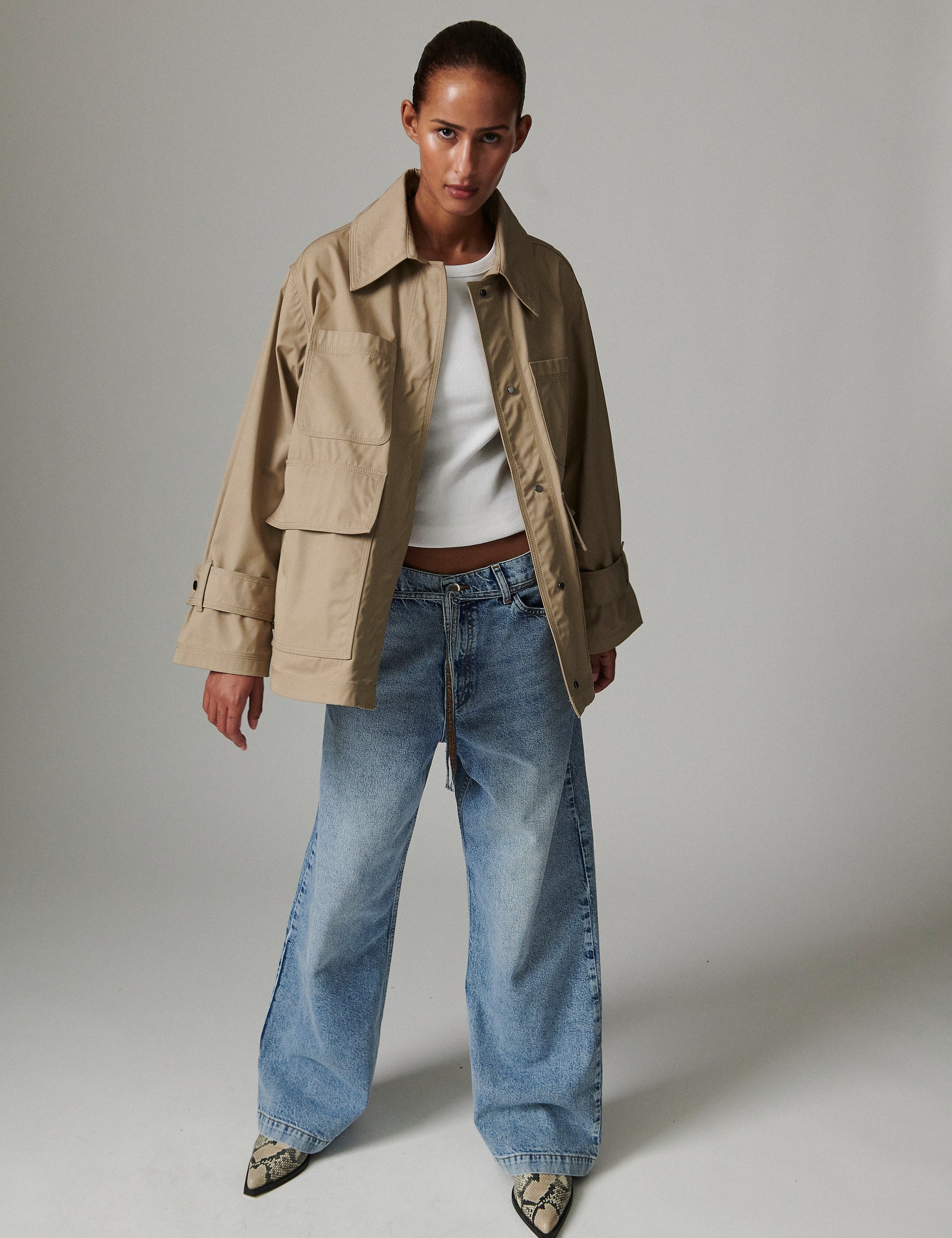 DAY Birger ét Mikkelsen Amira - Heavy Cotton - Jacket Jacket 171109 CHINCHILLA