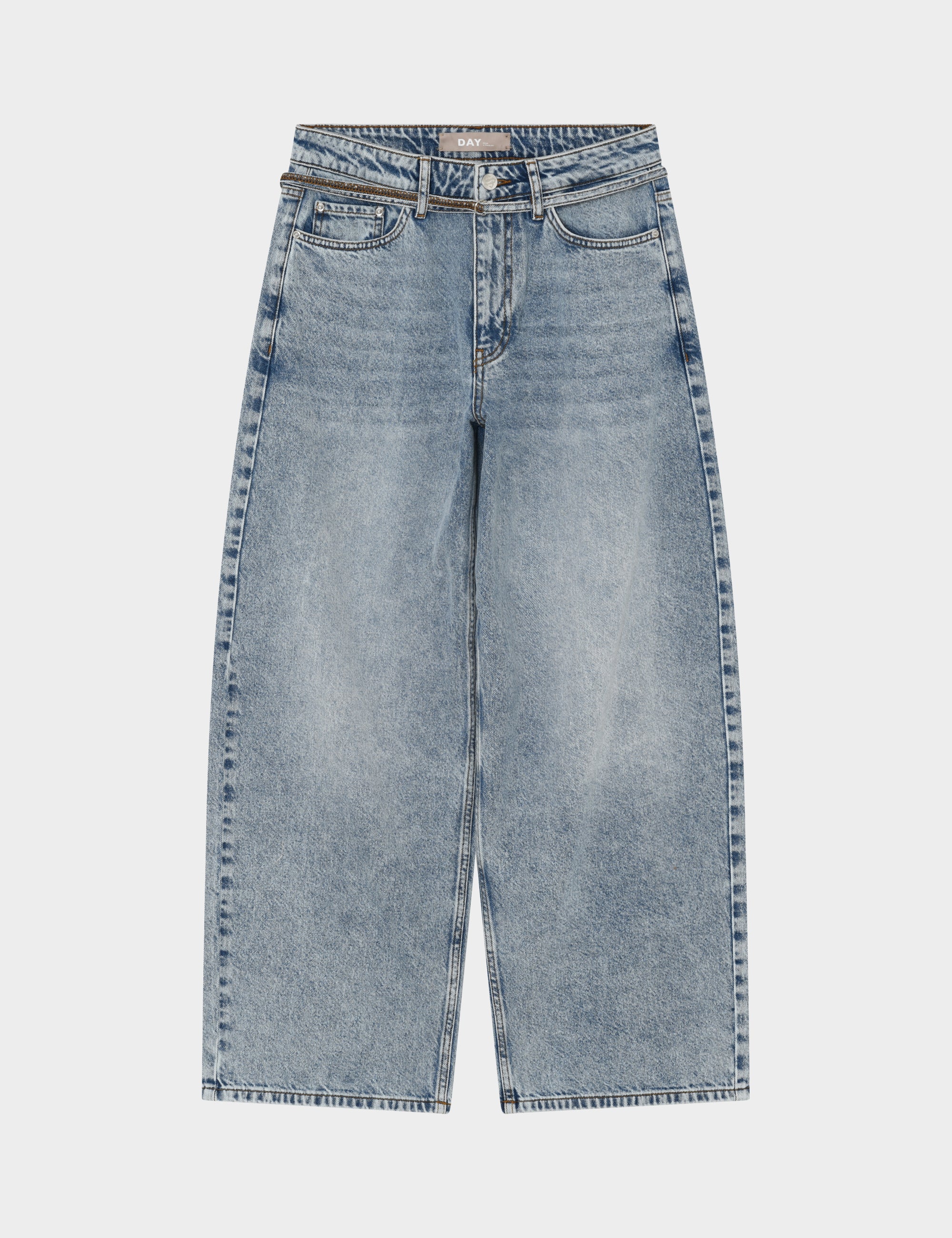 DAY Birger ét Mikkelsen Andi - Blue Soft Denim Pants 500005 Light Blue