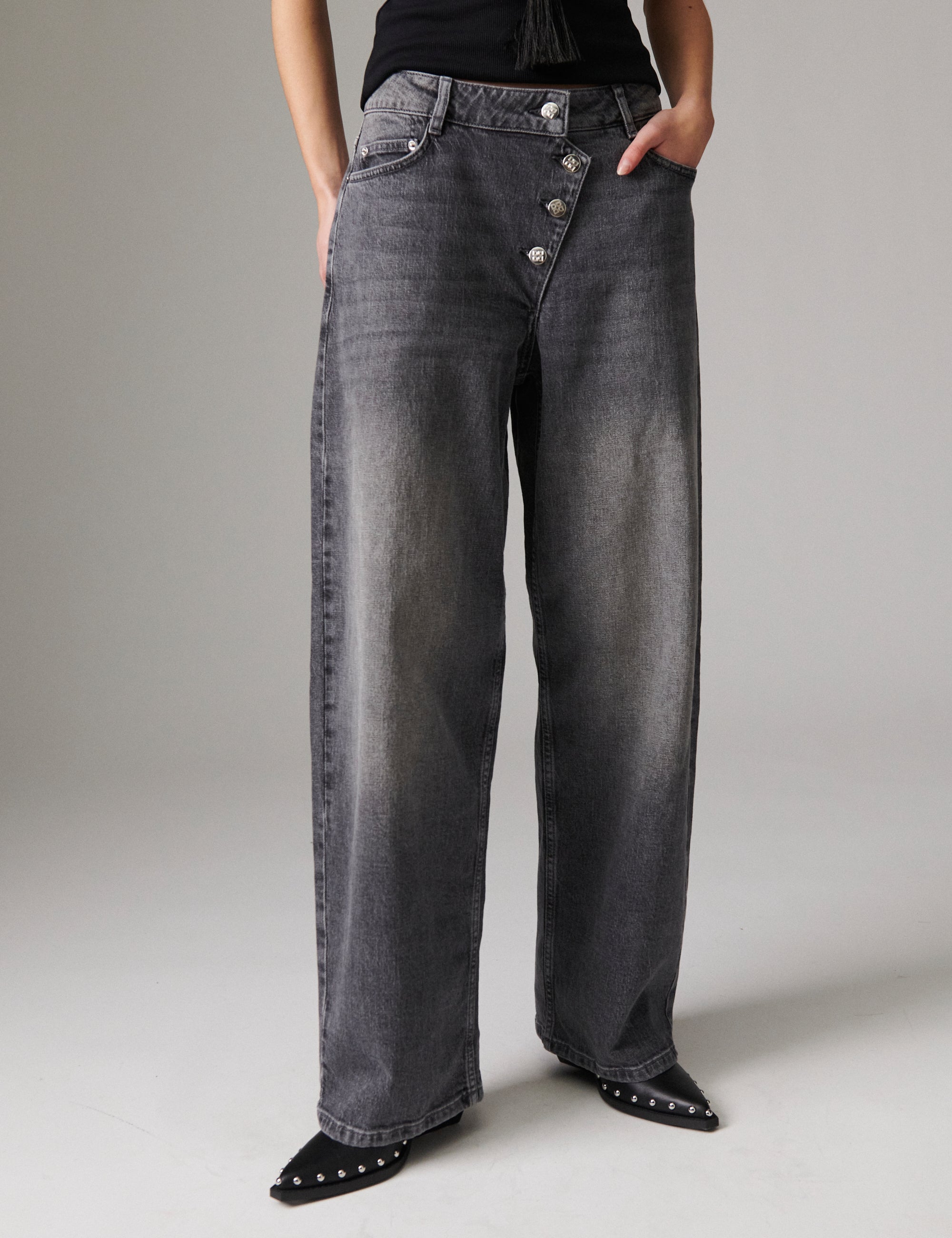 DAY Birger ét Mikkelsen Andi Assymetric - Light Grey Denim - Jeans Jeans 500182 LIGHT GREY