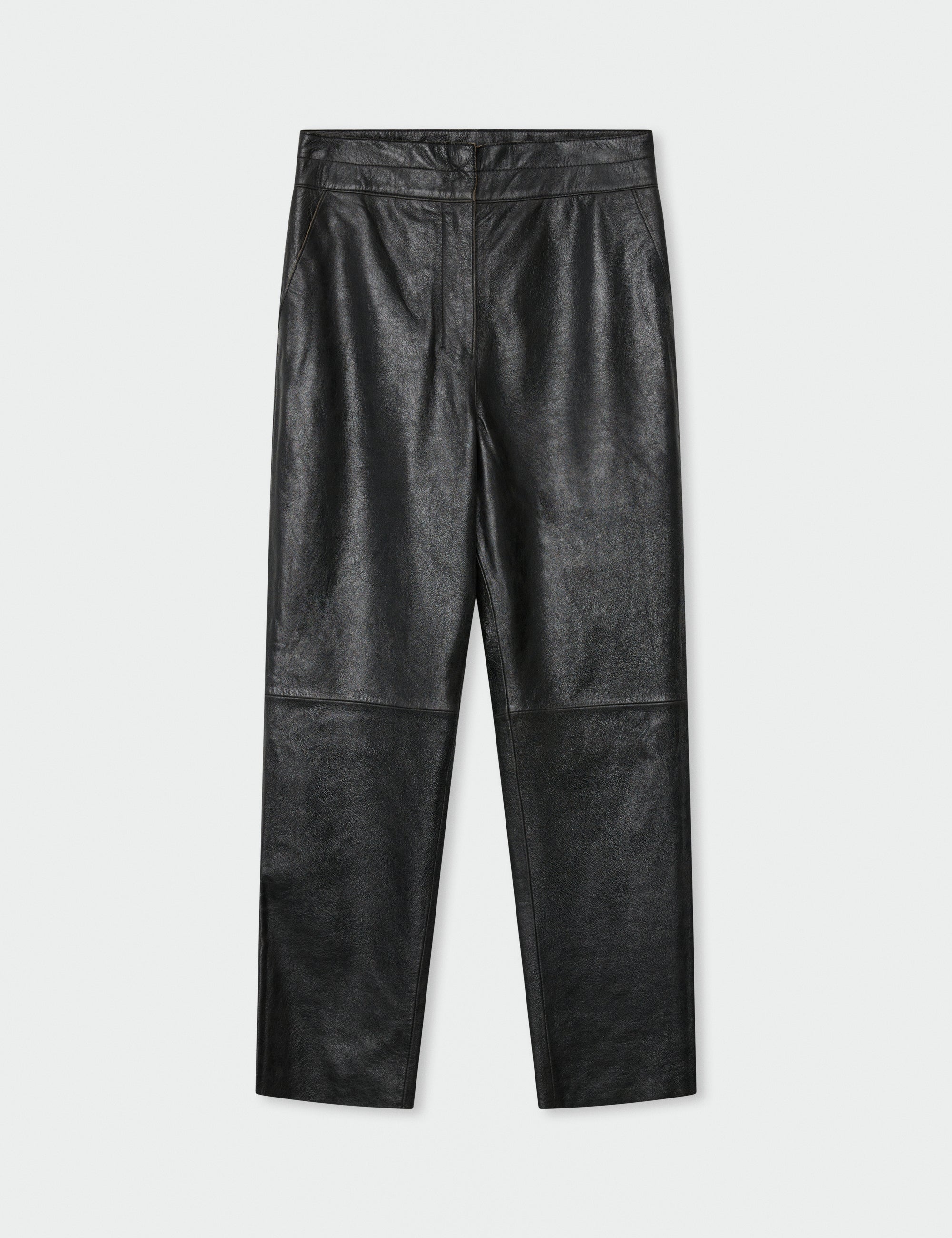 DAY Birger ét Mikkelsen Anji - Polished Leather Pants 190303 BLACK