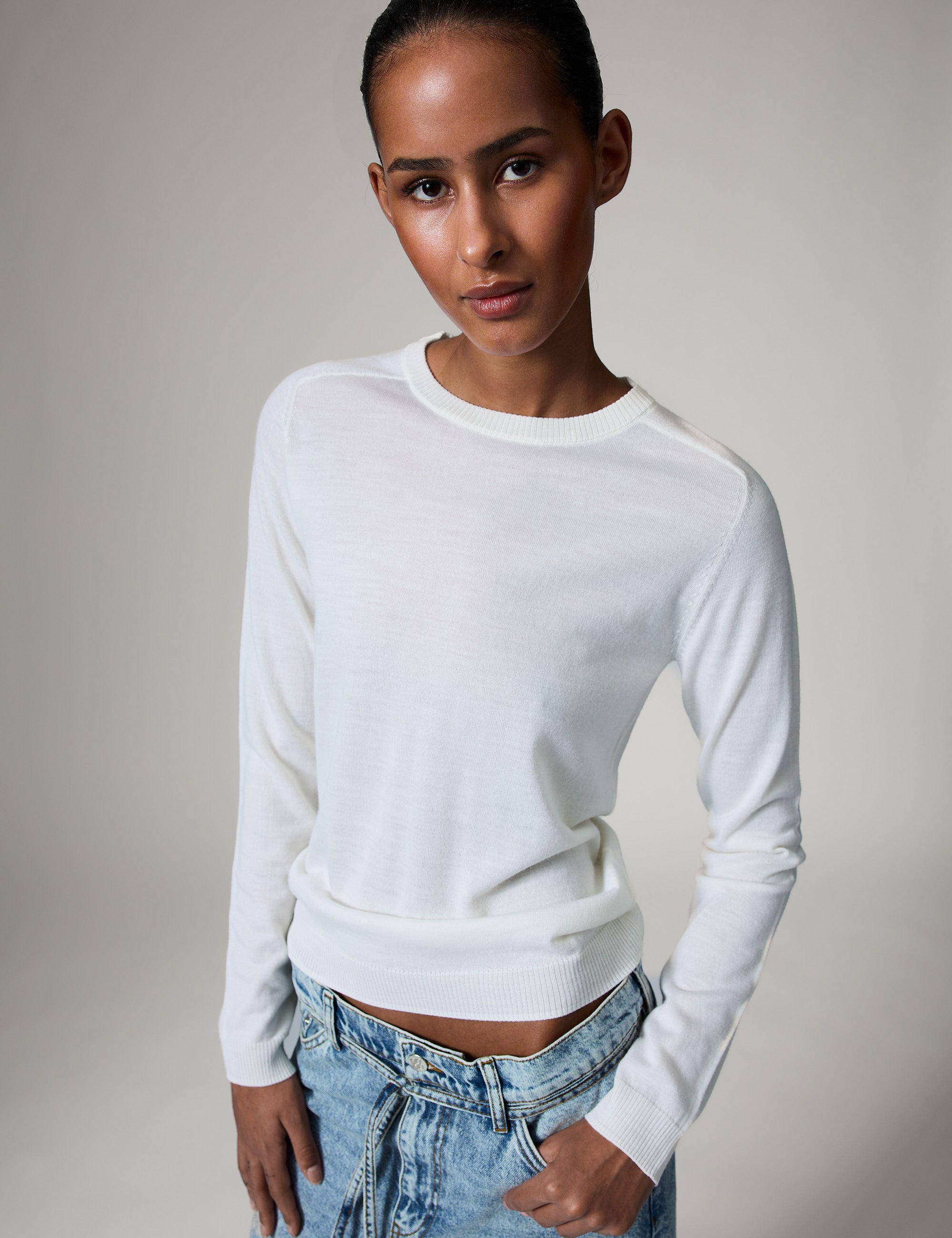 DAY Birger ét Mikkelsen Annabelle king - Daily Elements Pullover 01002 Ivory Shade