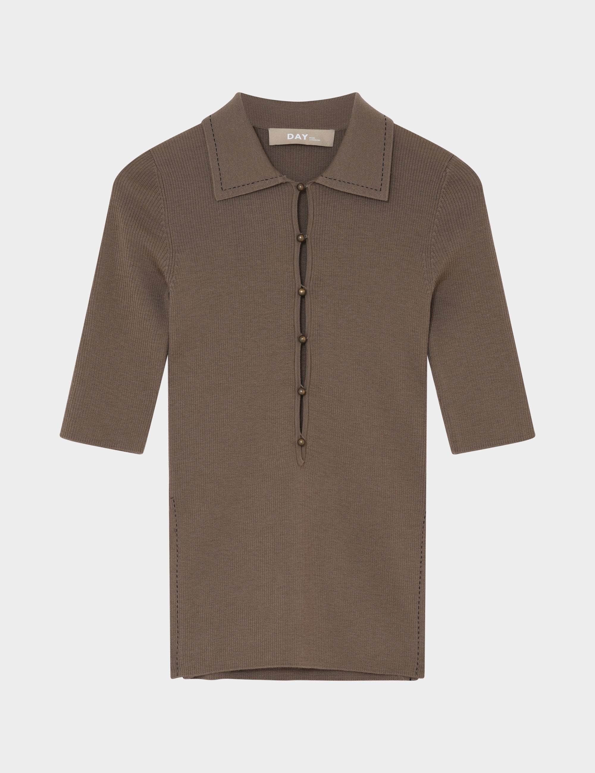 DAY Birger ét Mikkelsen Antoine - Daily Elements - T-shirt T-shirt 181112 Walnut