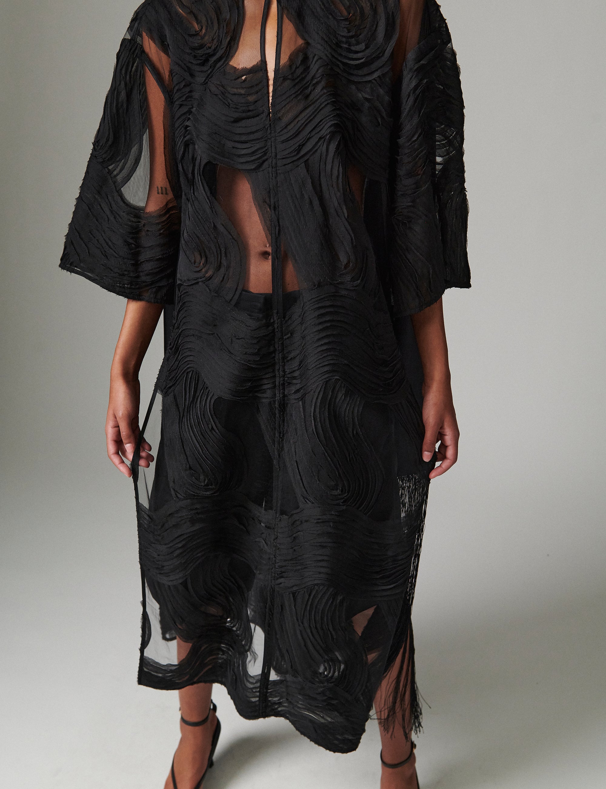 DAY Birger ét Mikkelsen Aruna - Crochet Lacy Dress 190303 BLACK