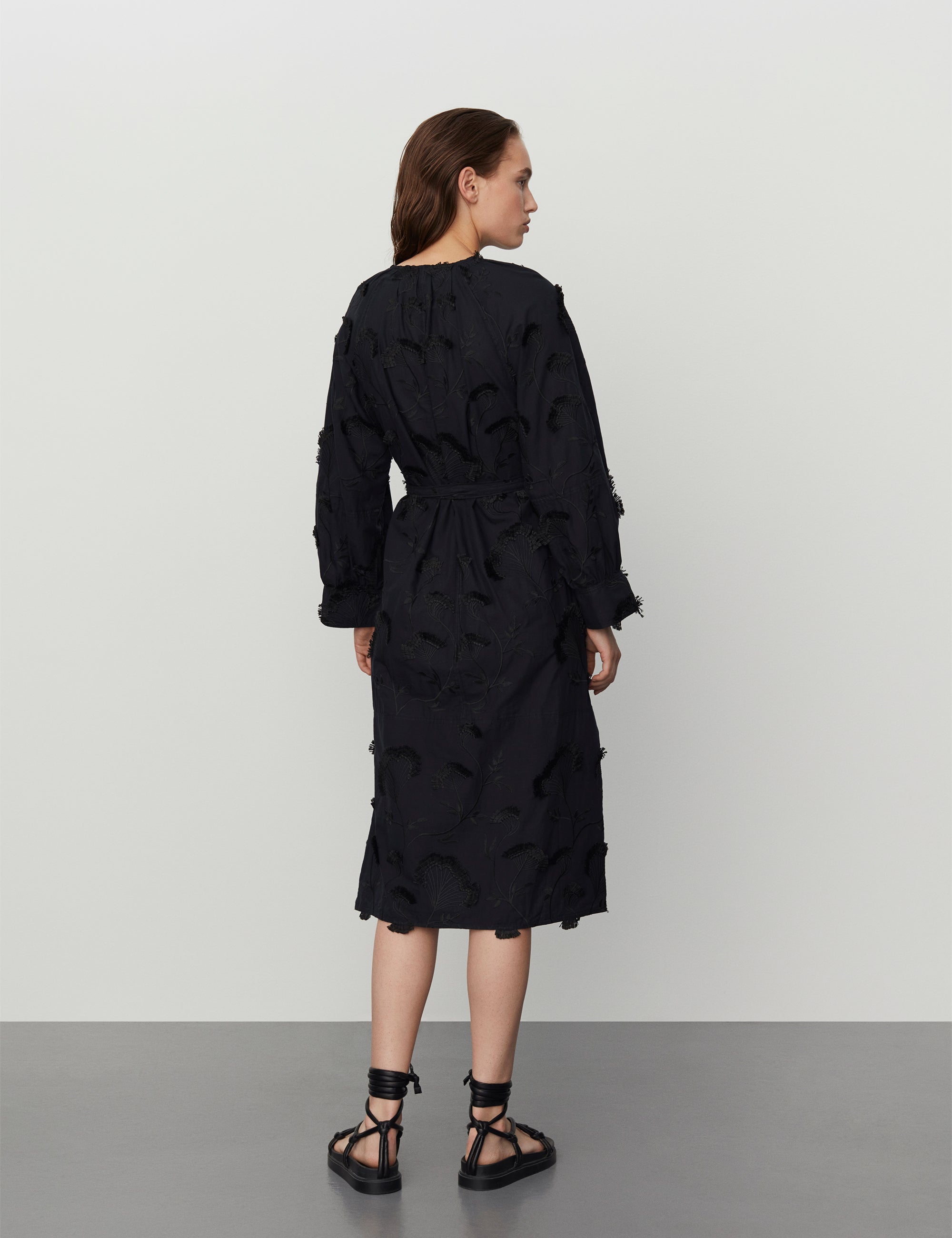 DAY Birger ét Mikkelsen Astrid - Blooming Fringes Dress 190303 Black