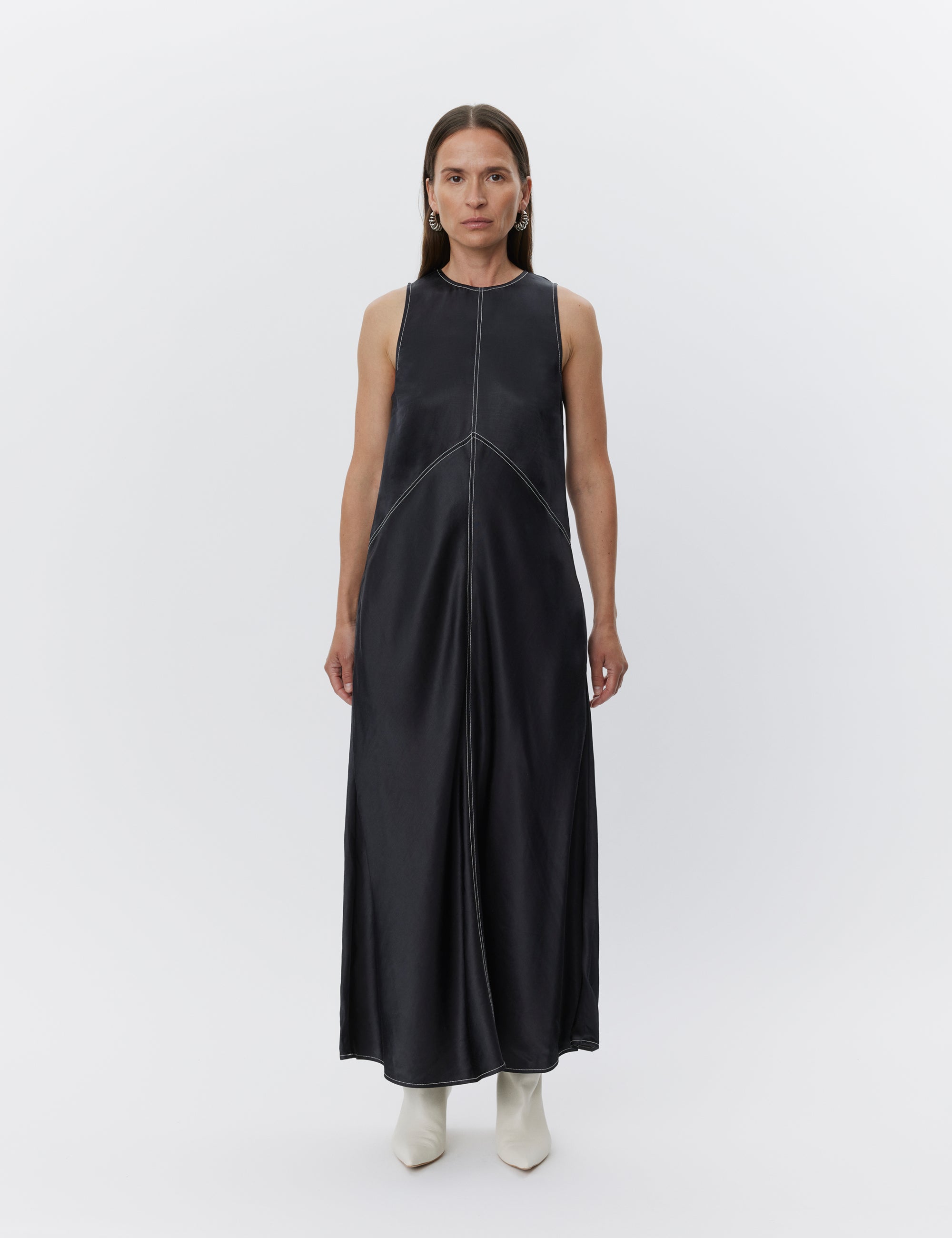 DAY Birger ét Mikkelsen Aurora - High Shine Blend Dress 190303 BLACK