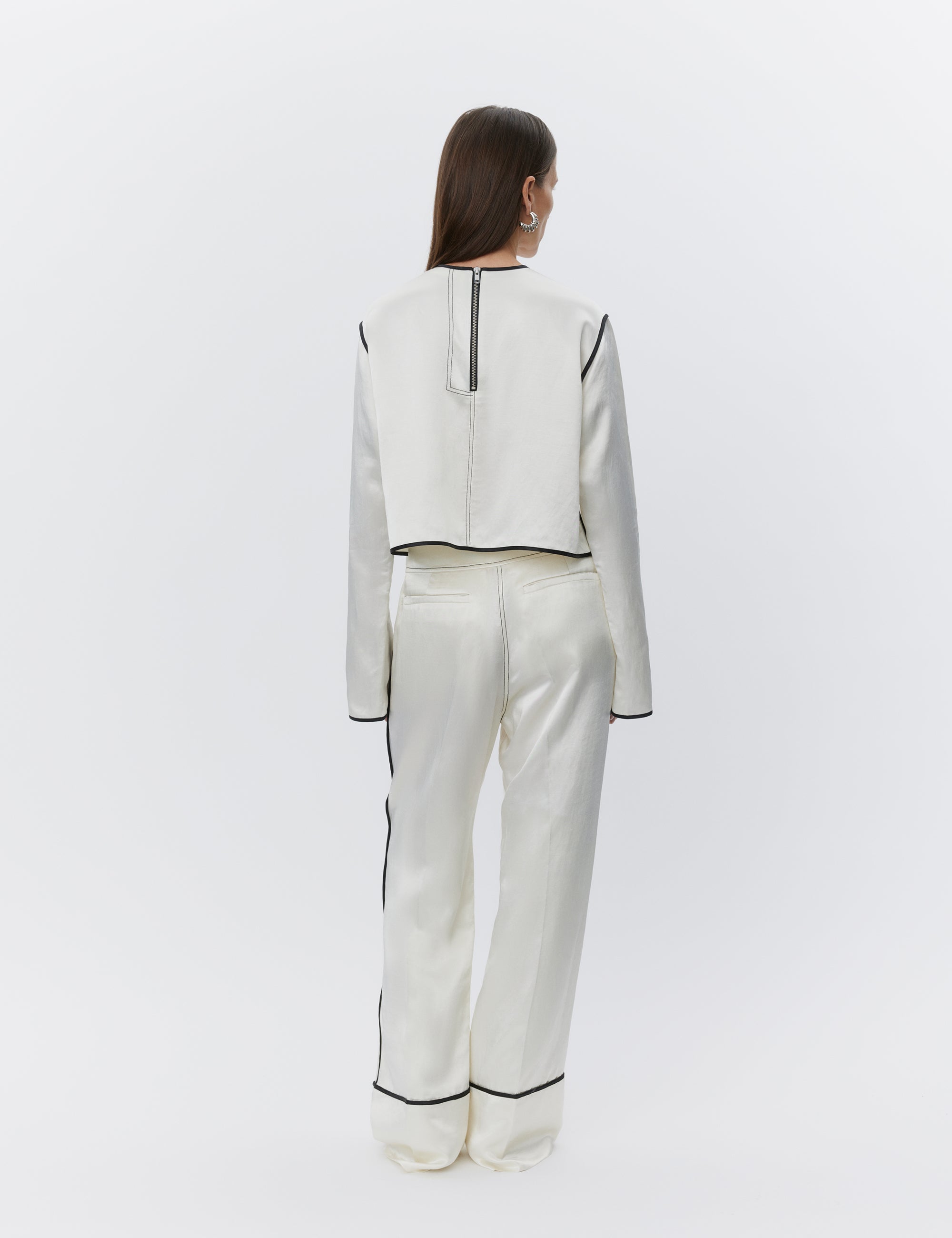 DAY Birger ét Mikkelsen Baryl - High Shine Blend Shirts & Blouses 110104 VANILLA ICE