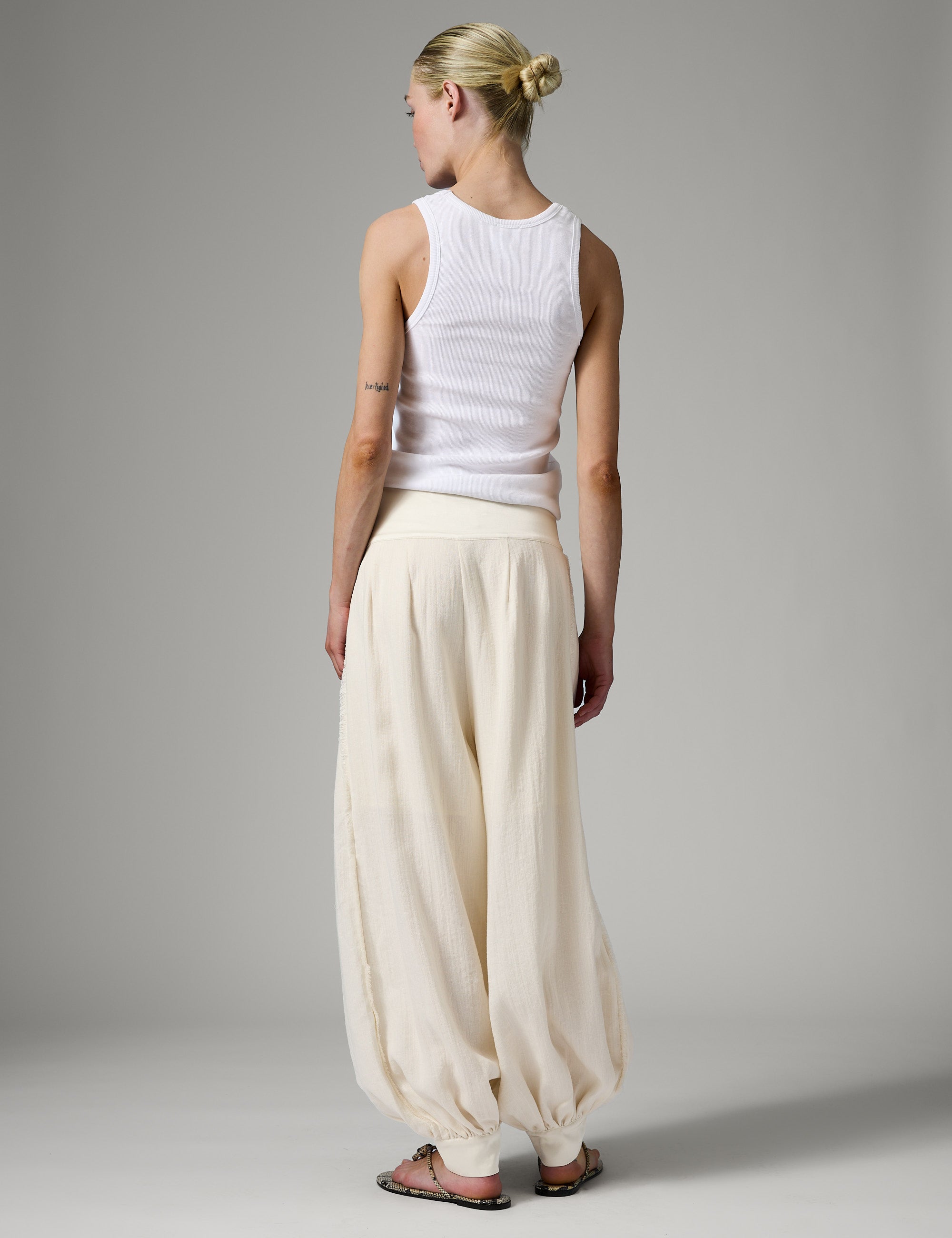 DAY Birger ét Mikkelsen Beate - Contrast Linen Pants 110605 Jet Stream
