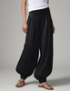 Beate - Contrast Linen - Pants - Black