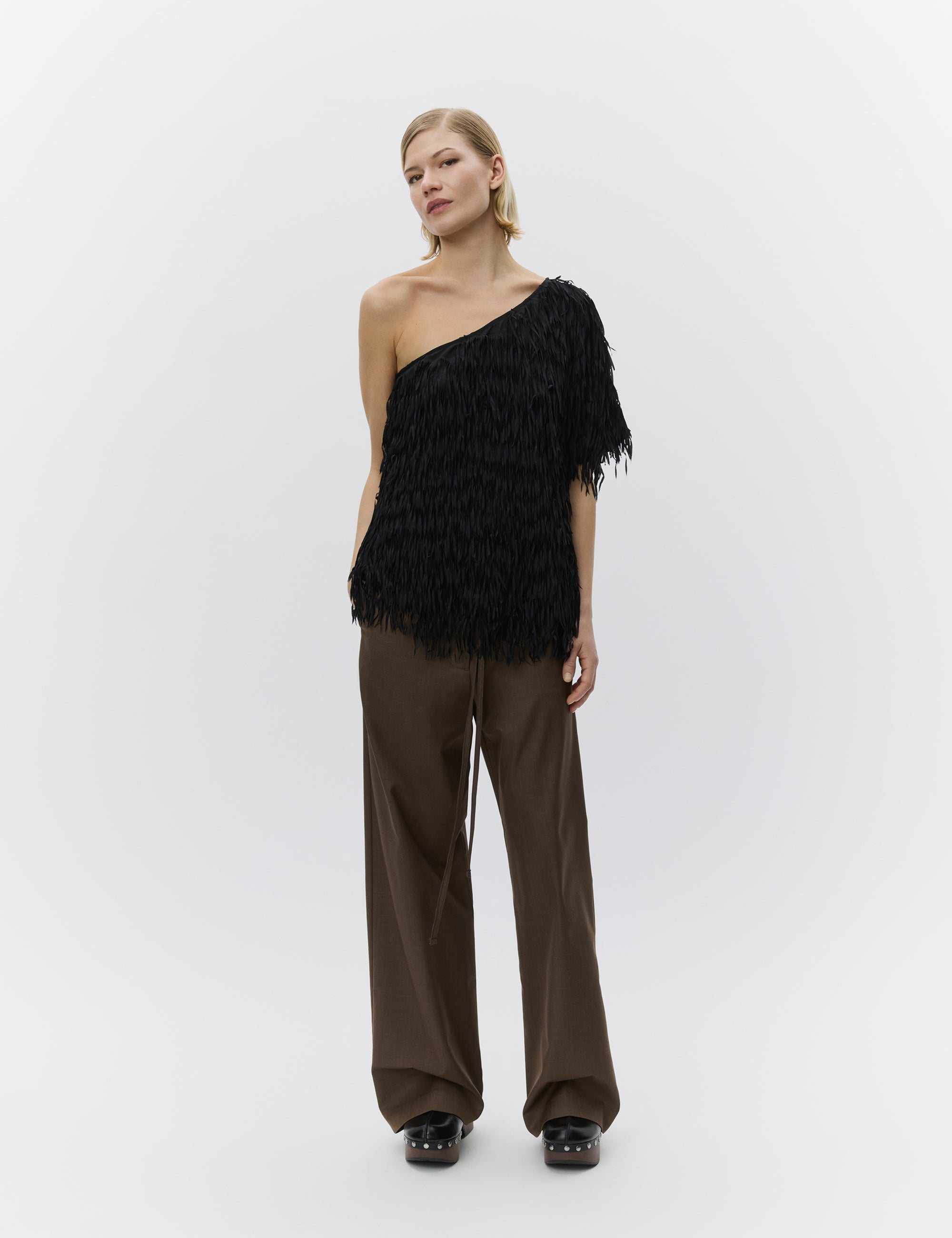 DAY Birger ét Mikkelsen Bell - Delicate Fringes Shirts & Blouses 190303 BLACK