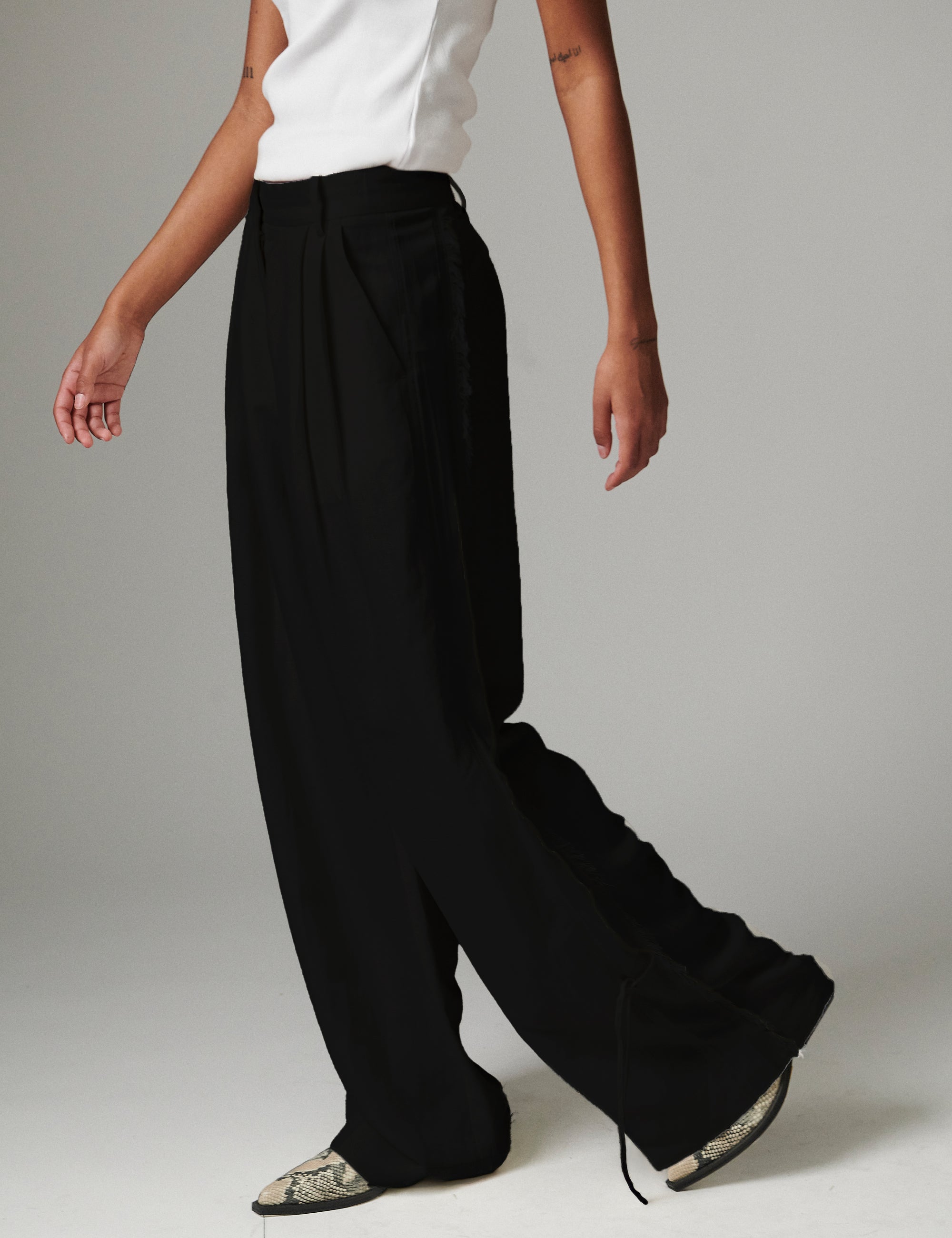 DAY Birger ét Mikkelsen Belle - Contrast Linen - Pants Pants 190303 Black
