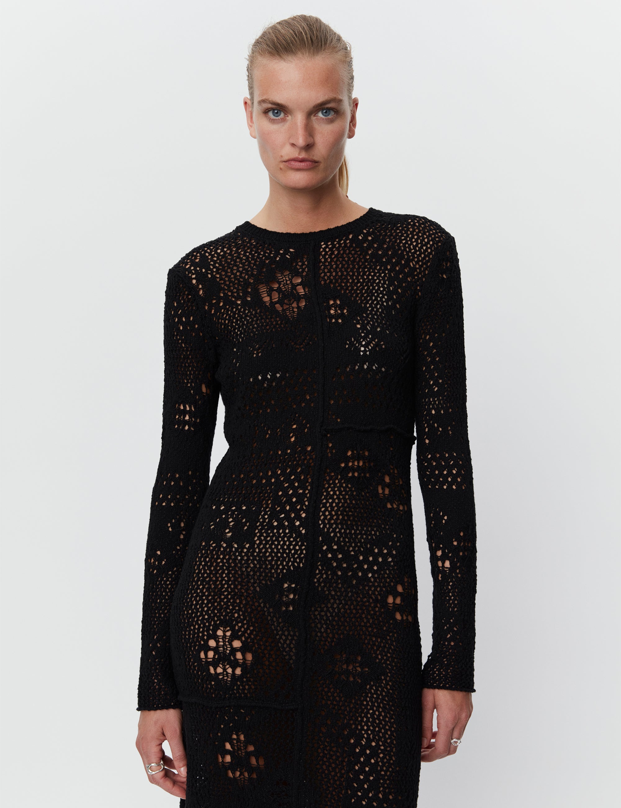DAY Birger ét Mikkelsen Benoit - Artistic Crochet RD Dress 190303 Black