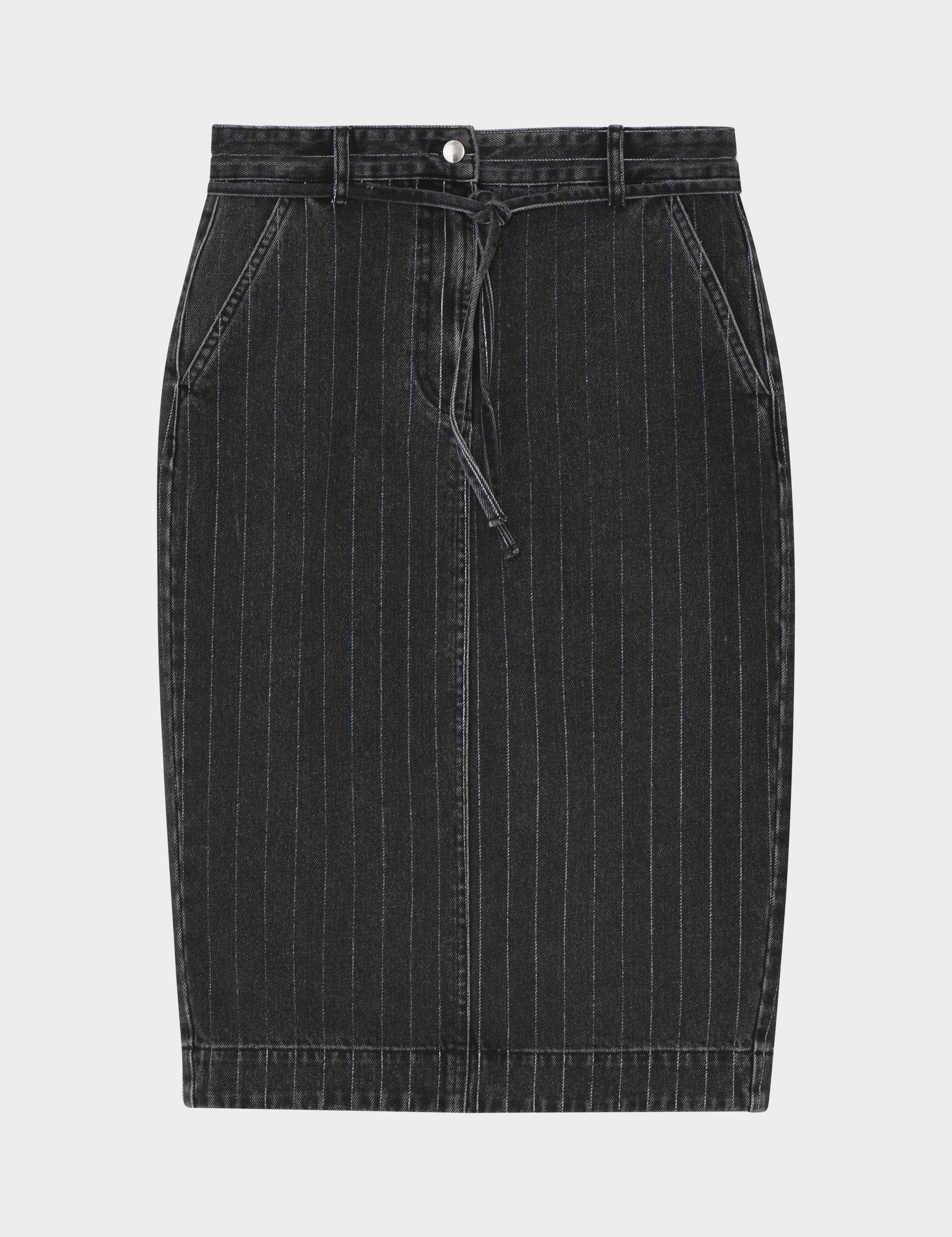 DAY Birger ét Mikkelsen Betsy - Denim Stripes Skirt 190303 BLACK