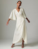 Camilla - Contrast Linen - Dress - Jet Stream