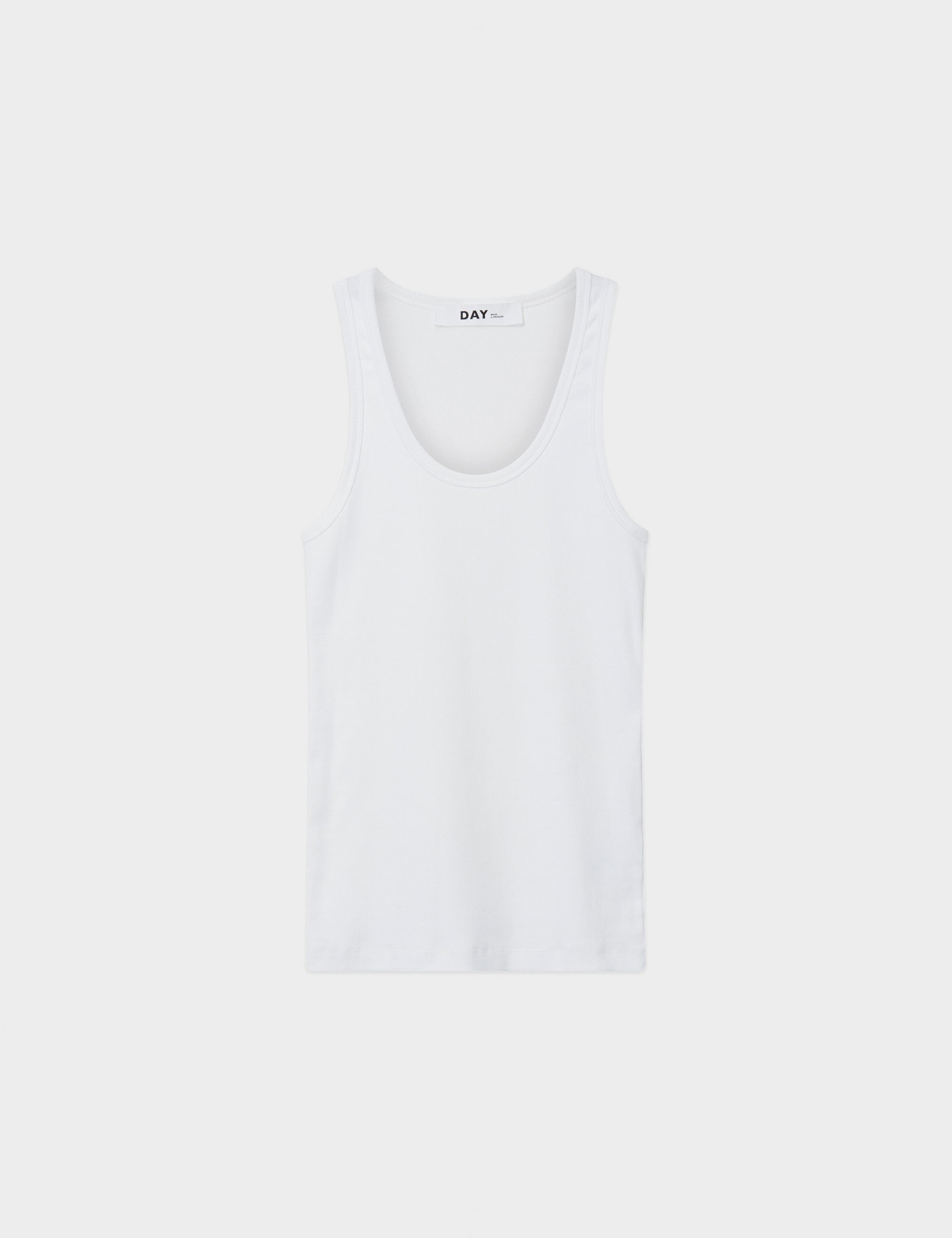 DAY Birger ét Mikkelsen Camilo - Classic Rib Tops & T-Shirts 110601 Bright White