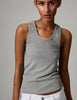Camilo - Classic Rib - Top - Light Grey Melange