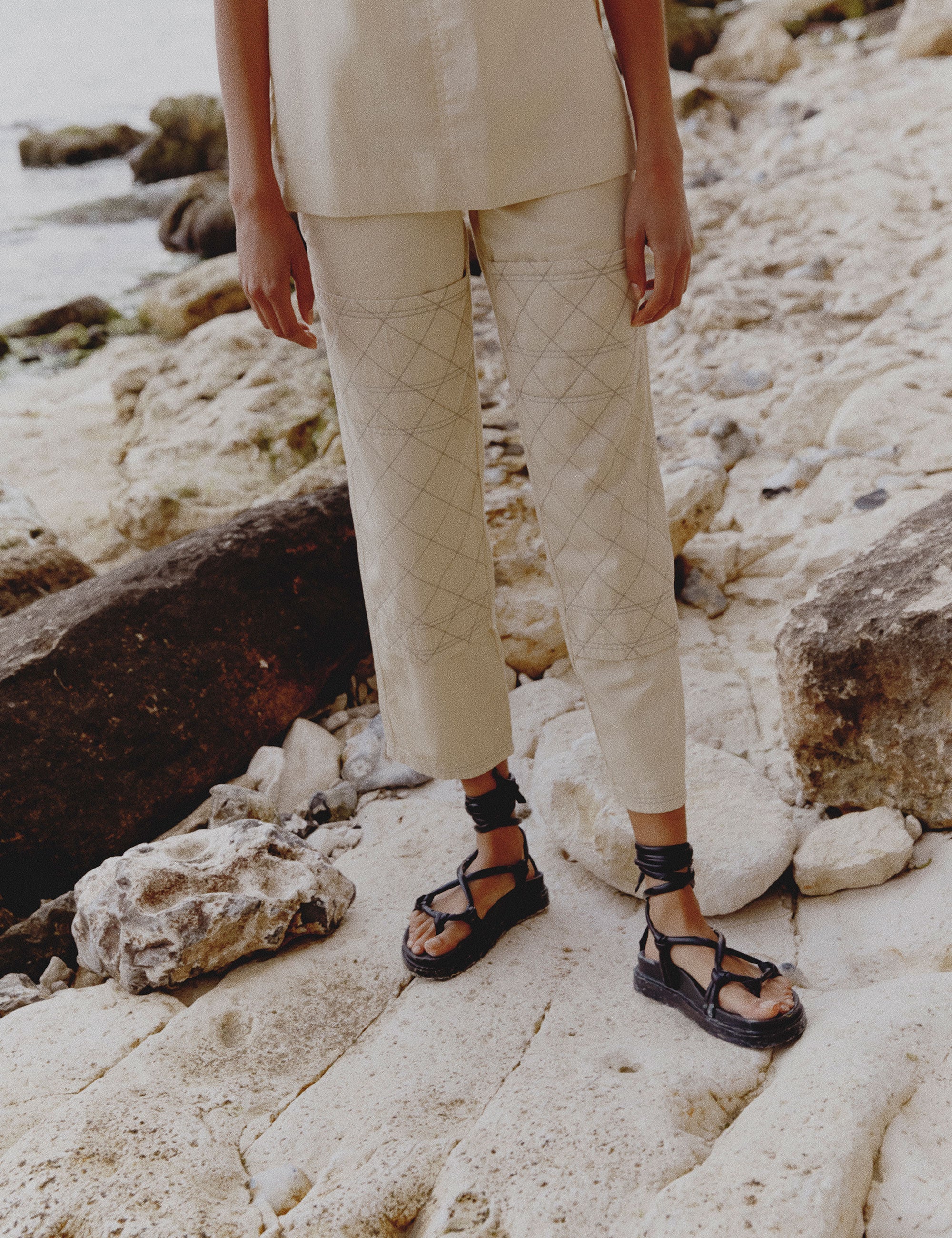 DAY Birger ét Mikkelsen Carlos - Canvas Twill Pants 130513 FROZEN DEW