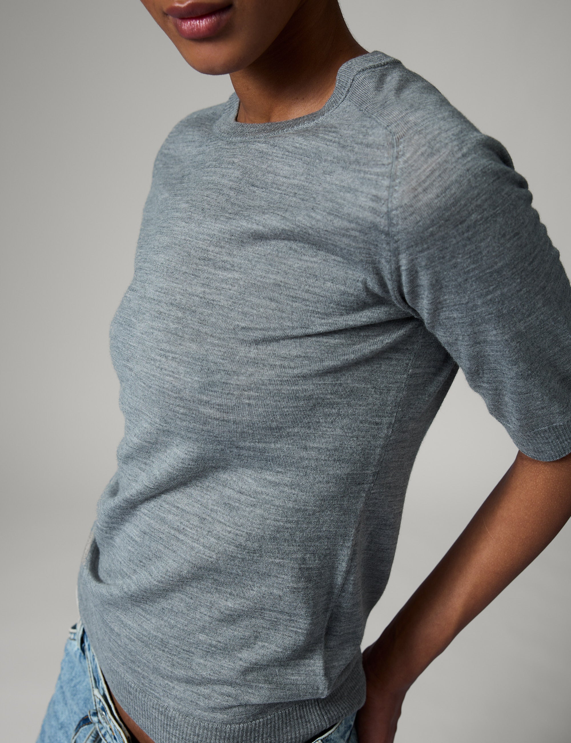 DAY Birger ét Mikkelsen Carolina - Daily Elements Pullover 500006 Medium Grey Melange