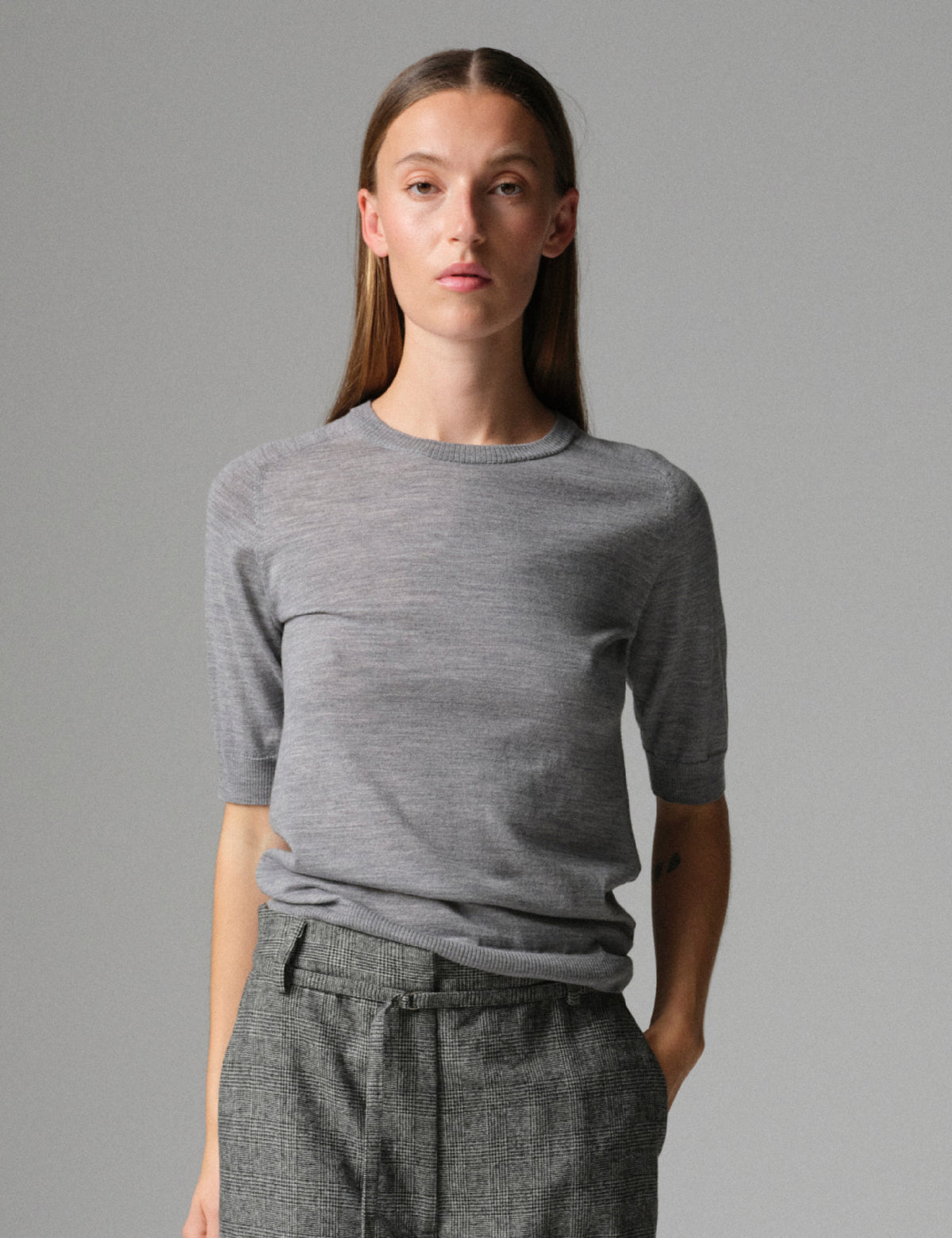 DAY Birger ét Mikkelsen Carolina - Daily Elements Pullover 500006 Medium Grey Melange