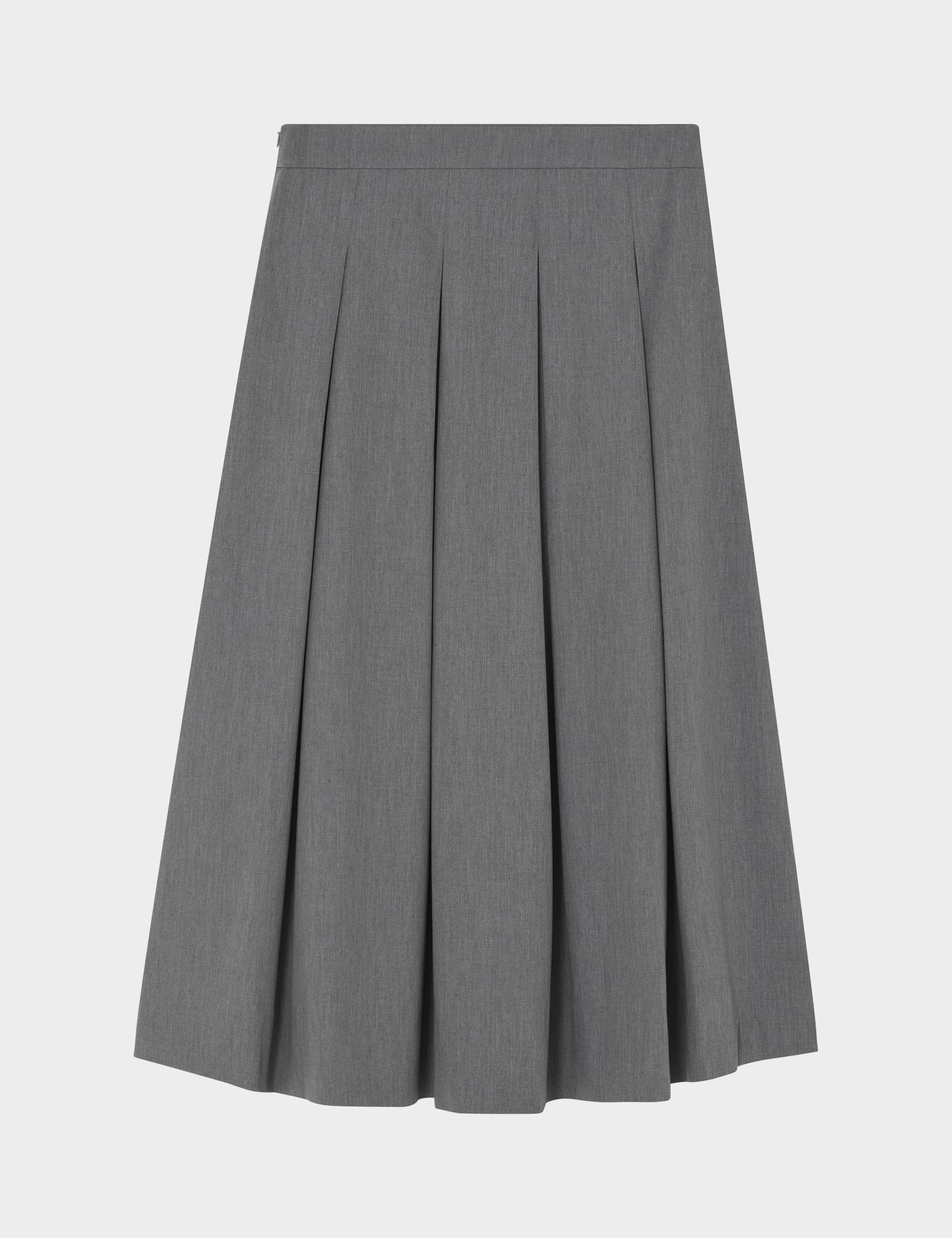 DAY Birger ét Mikkelsen Chai - Classic Gab Skirt 500006 Medium Grey Melange