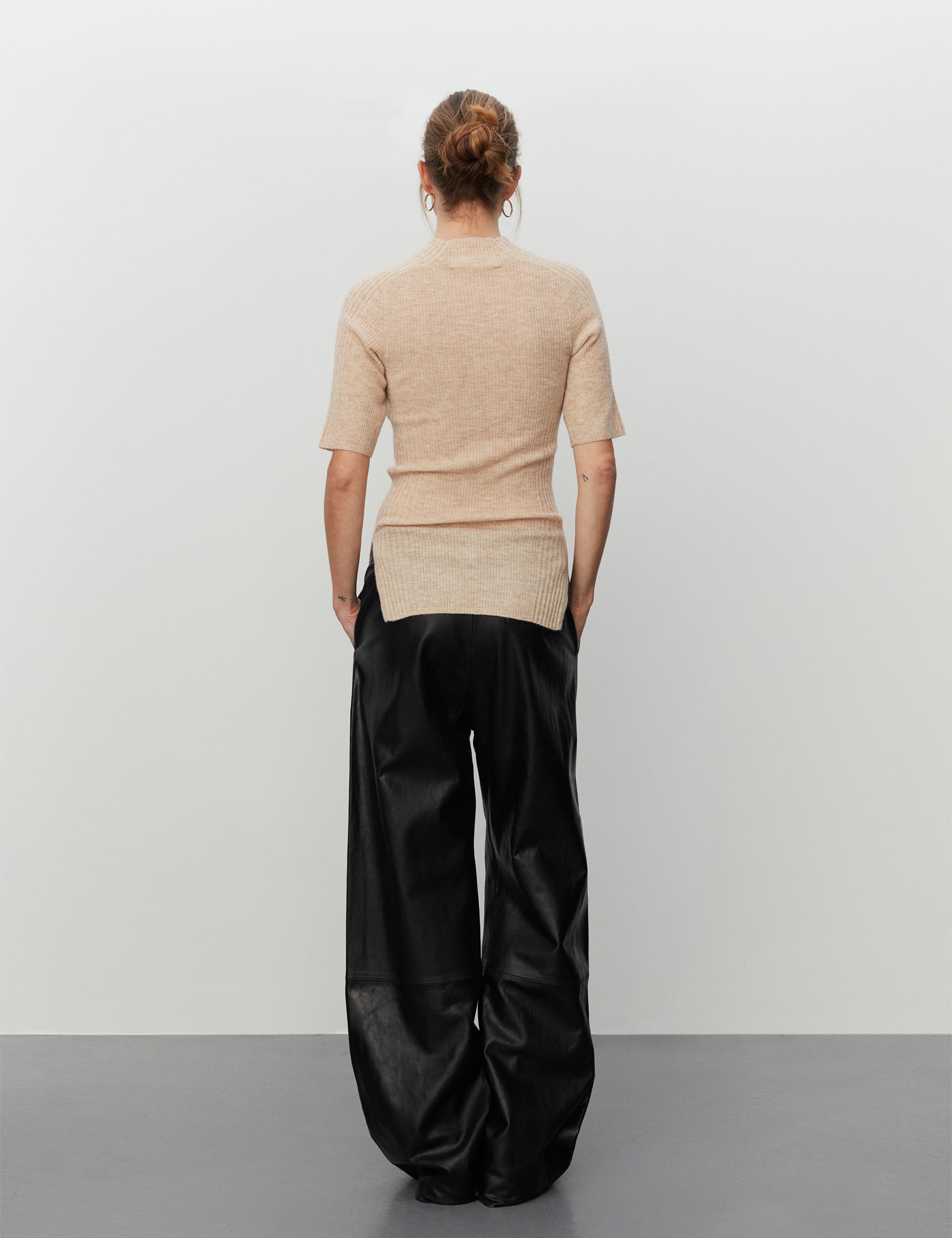 DAY Birger ét Mikkelsen Claudia - Merino Blend Tops & T-Shirts 500002 CREME MELANGE