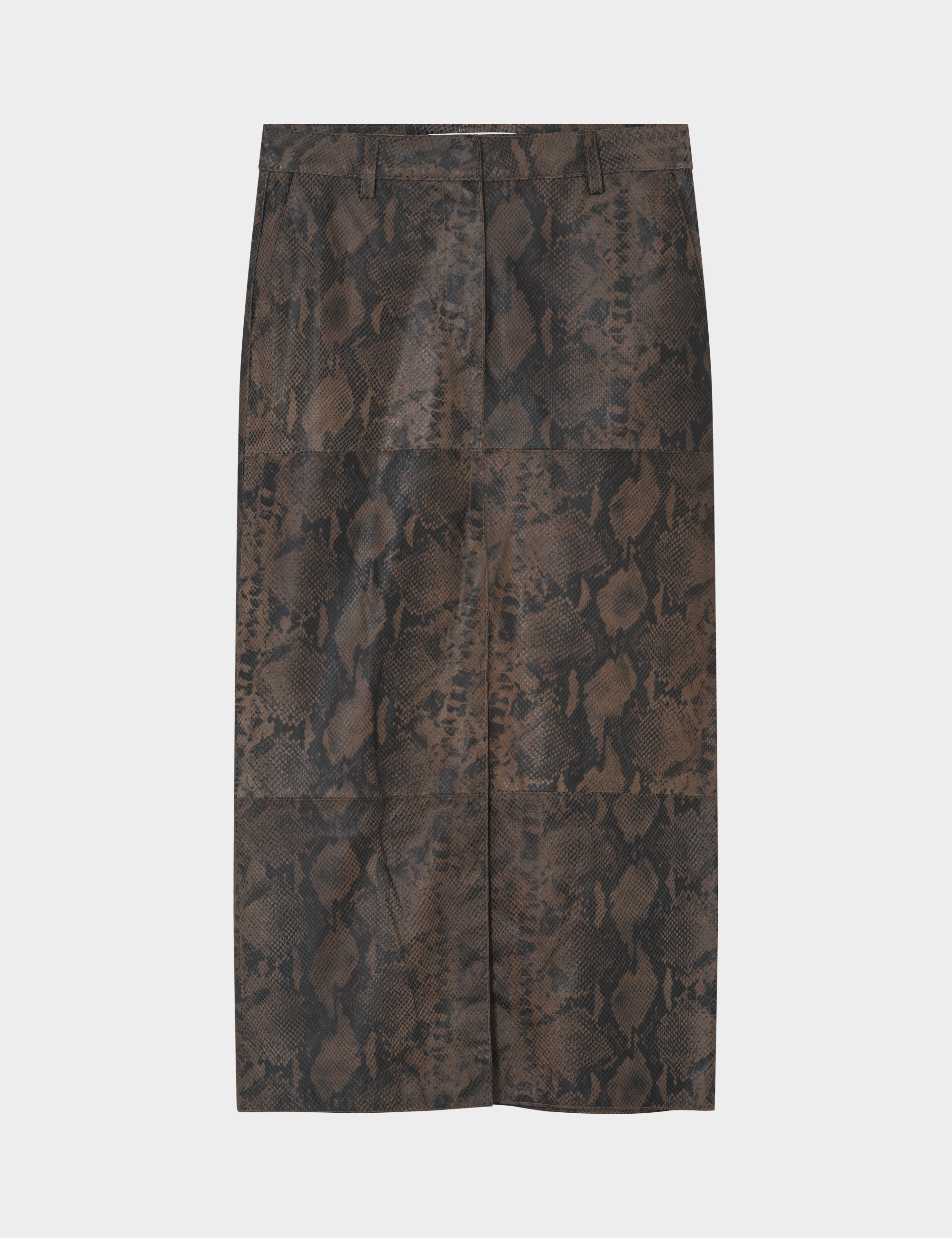 DAY Birger ét Mikkelsen DAYAnna - Sneaky Leather - Skirt Skirt BROWN SNAKEY