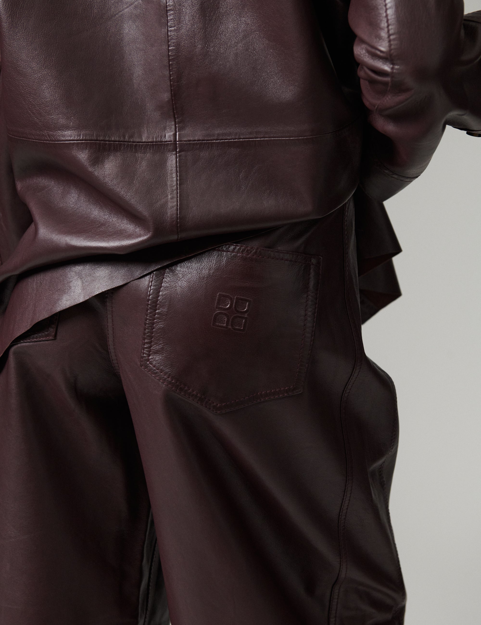 DAY Birger ét Mikkelsen DAYBarrollo - Polished Lamb - Pants Pants 191619 FUDGE