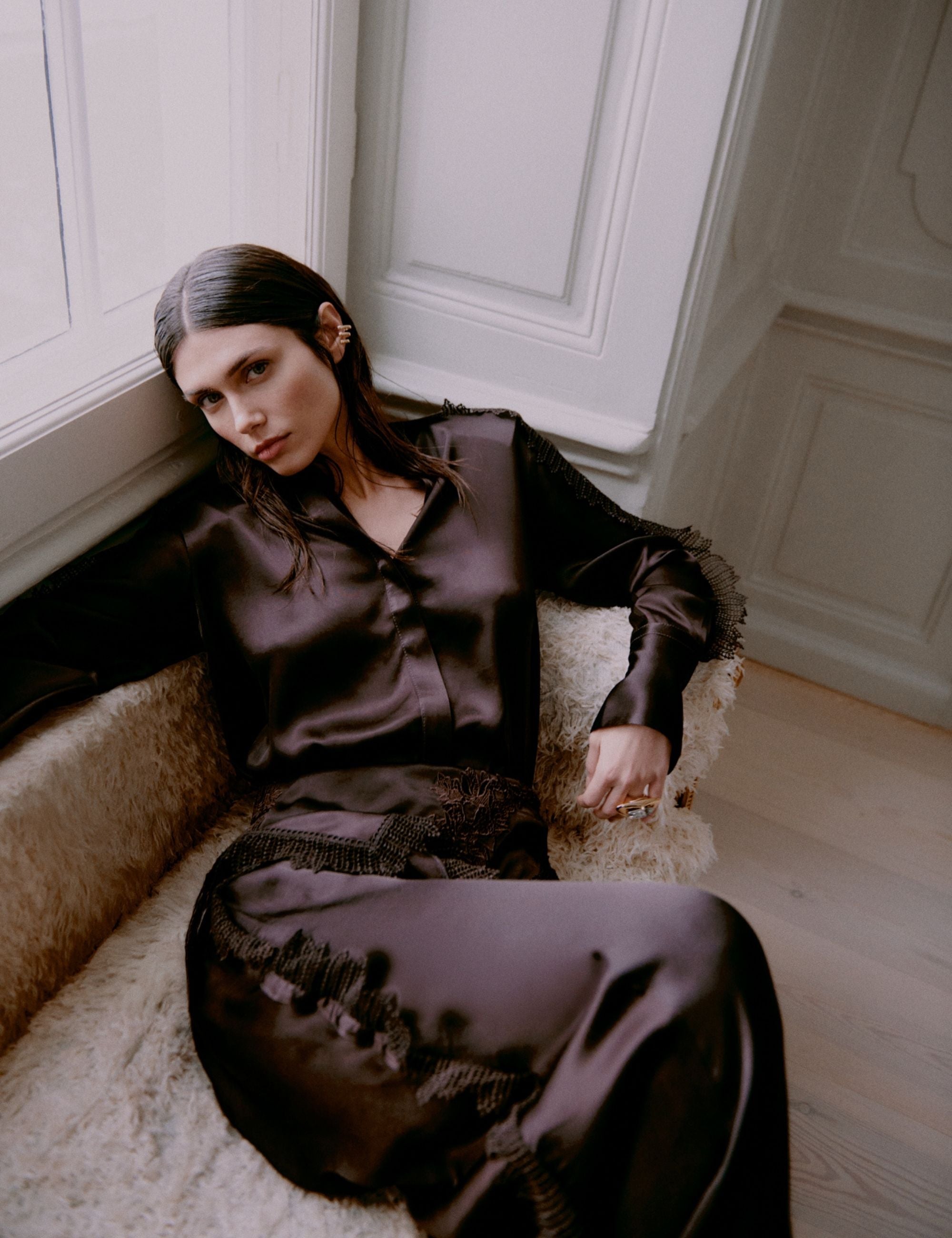 DAY Birger ét Mikkelsen DAYBea - Silky Touch - Pants Pants 191018 Ganache
