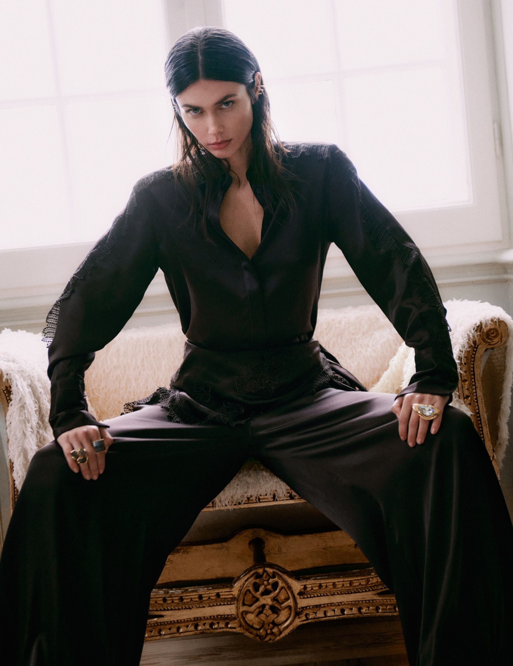 DAY Birger ét Mikkelsen DAYBea - Silky Touch - Pants Pants 191018 Ganache