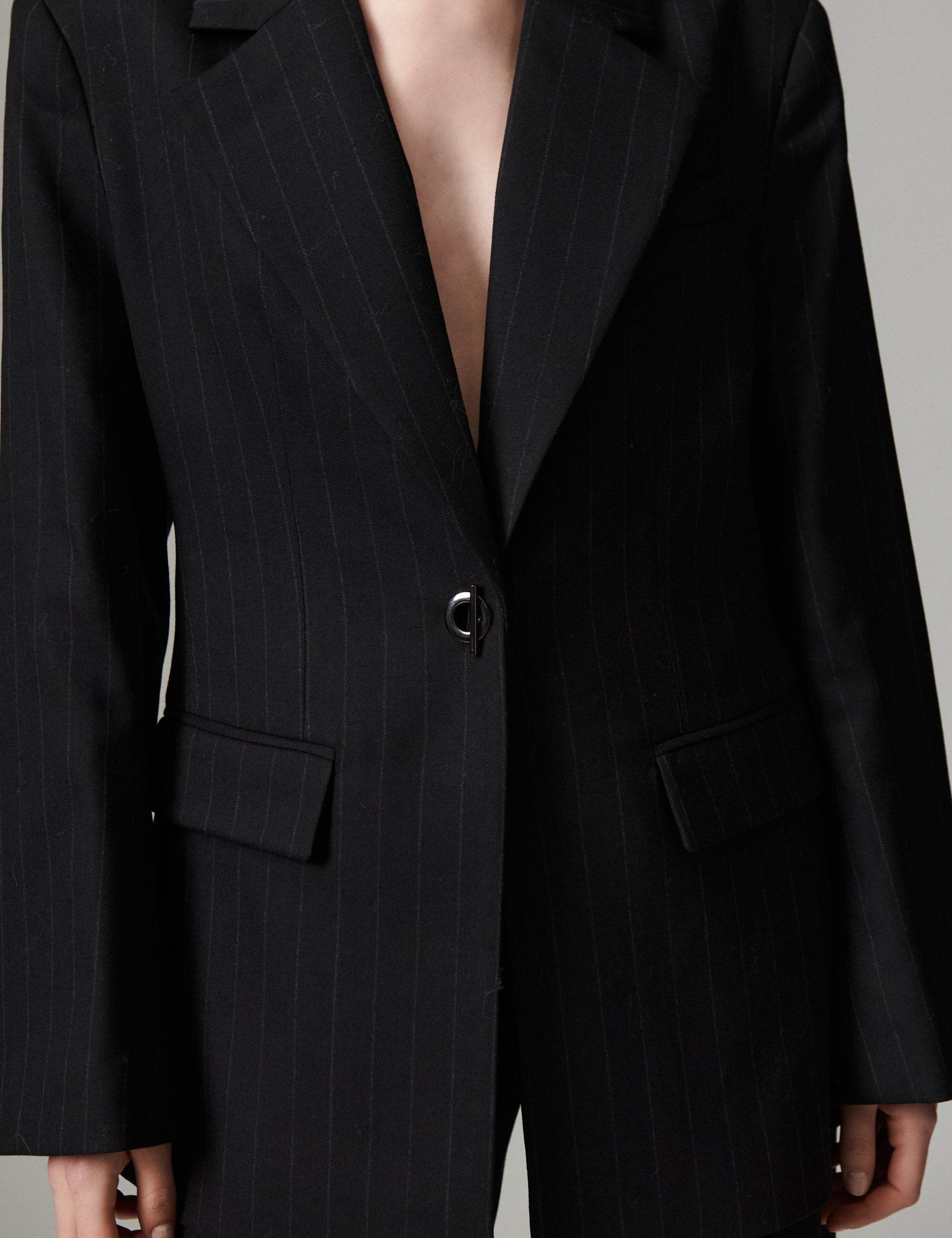 DAY Birger ét Mikkelsen DAYBono - Pinstripe Blazer 900015 Black Pinstripe