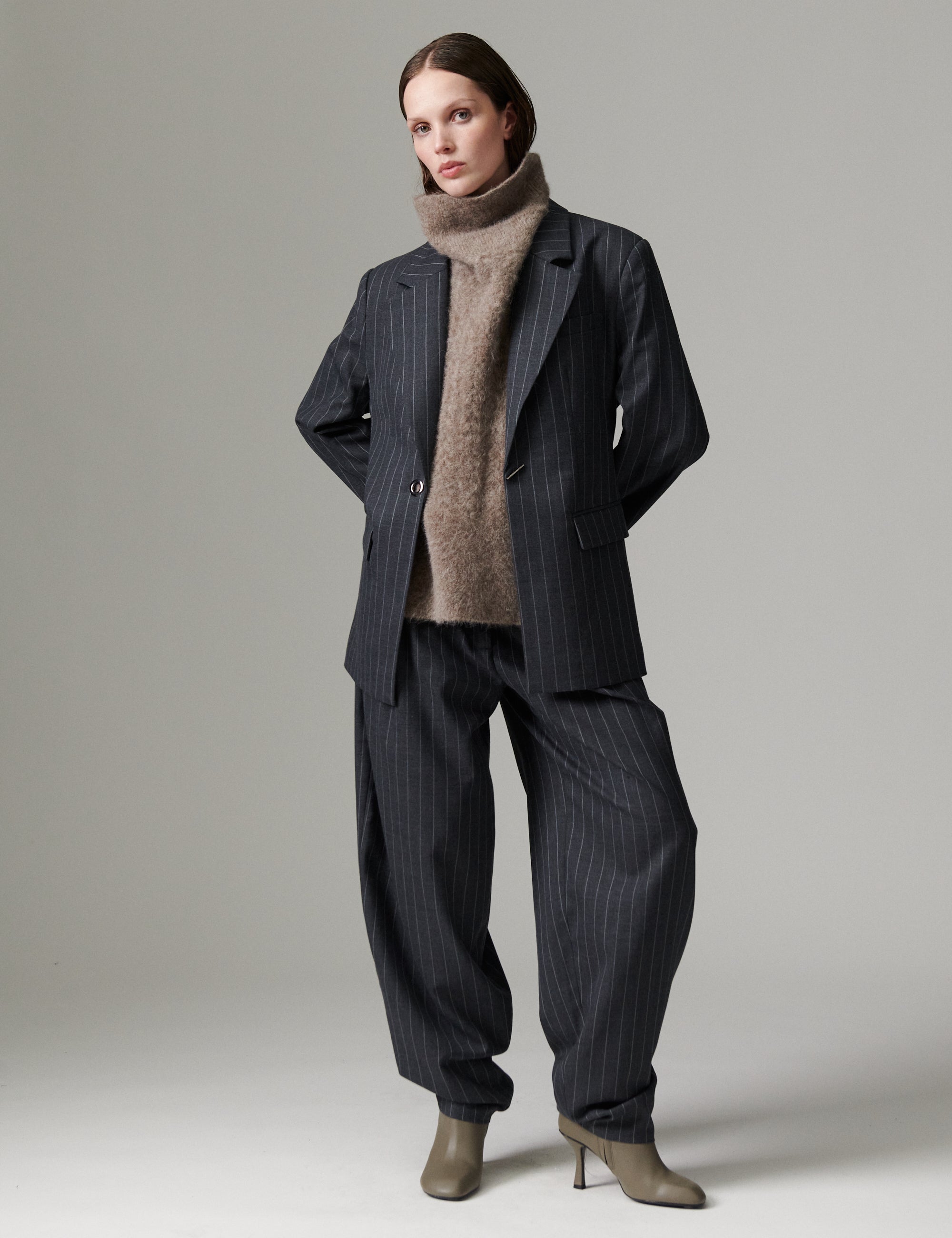 DAY Birger ét Mikkelsen DAYBono - Pinstripe Blazer 900016 Grey Pinstripe