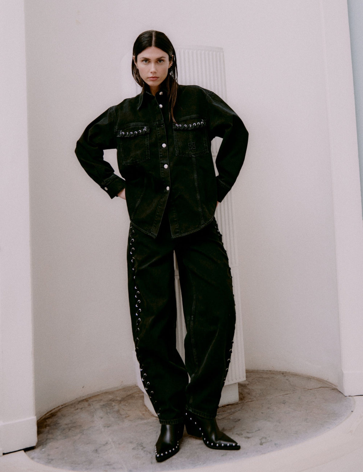 DAY Birger ét Mikkelsen DAYCaro - Braided Twill - Jacket Jacket 100001 Black Washed