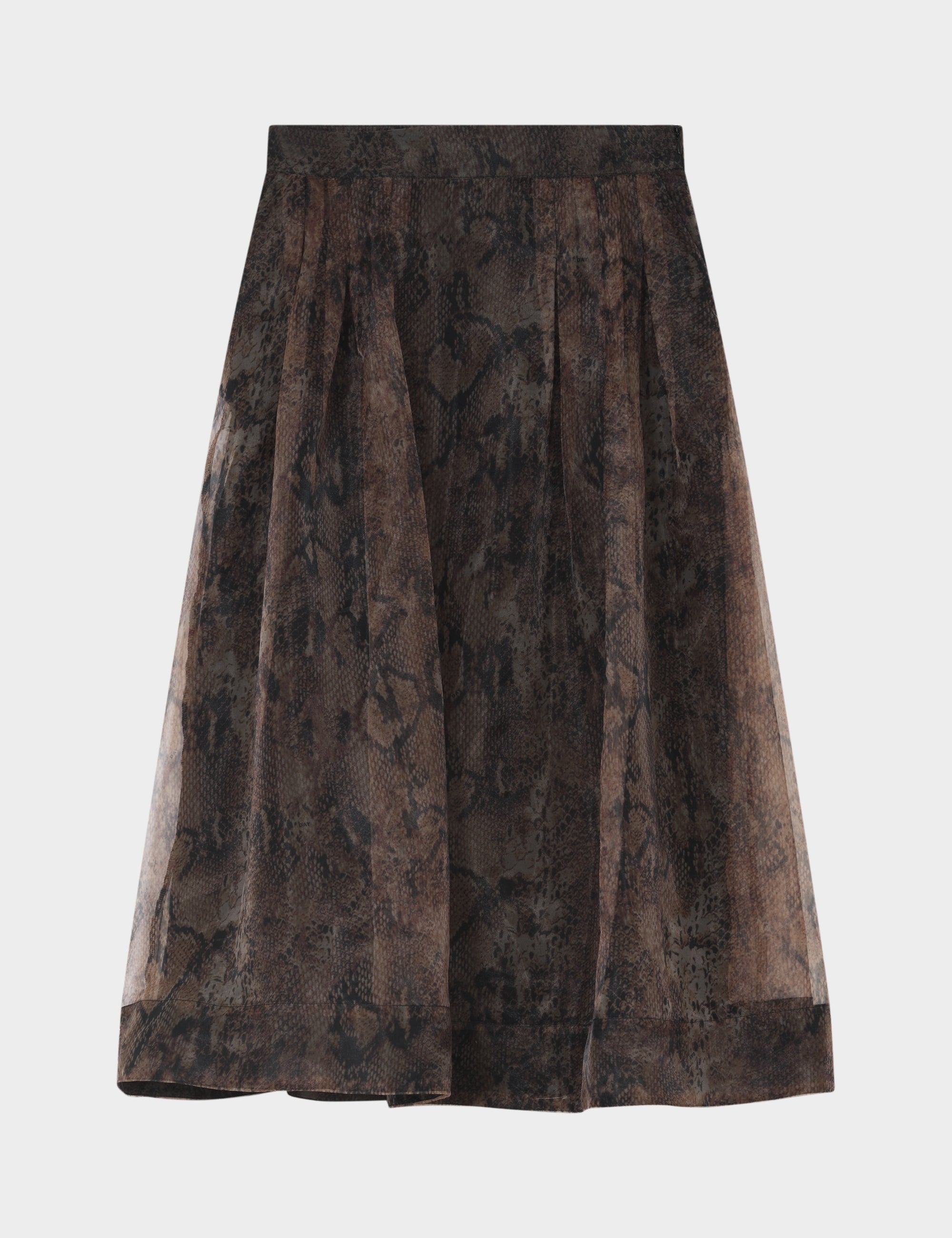 DAY Birger ét Mikkelsen DAYChai - Organza - Skirt Skirt BROWN SNAKEY